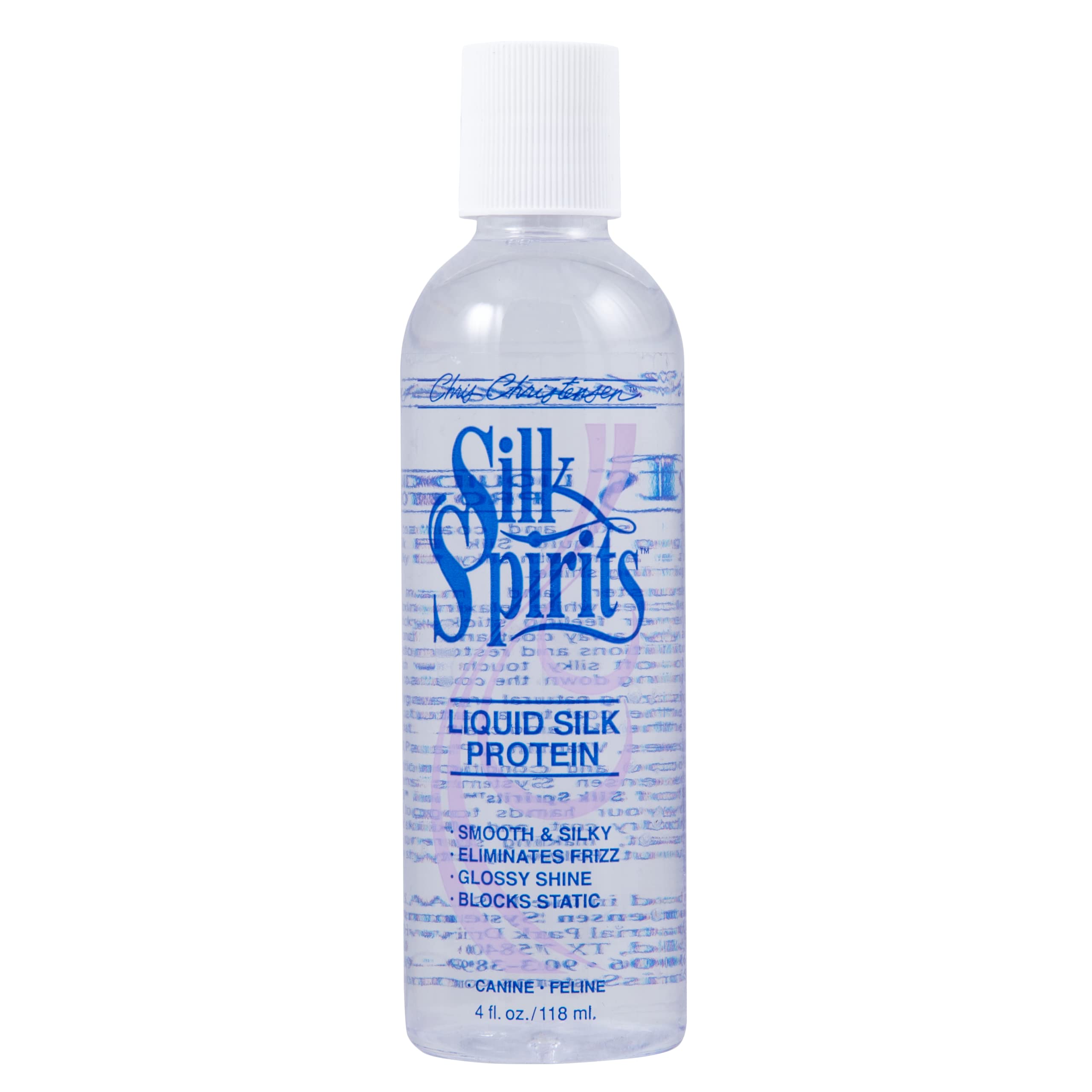 Chris Christensen Silk Spirits, Liquid Silk Protein, Dog Conditioner for Long Hair Dogs and Drop Coated Dogs, Groom Like a Profe