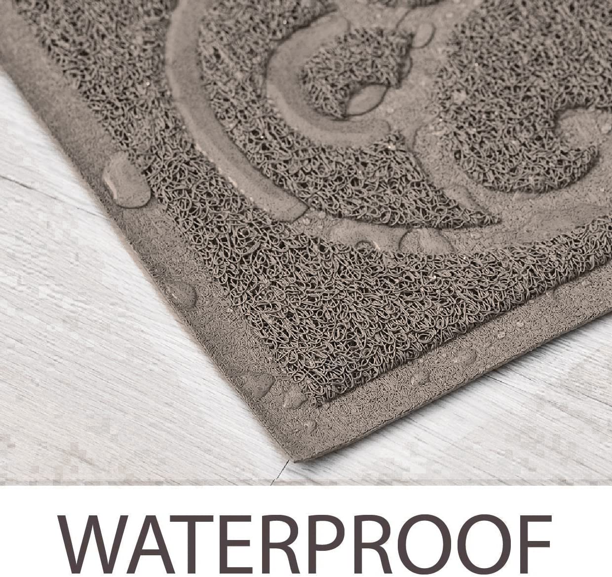 PetLike 2pk Cat Litter Mat, Thick Litter Trapping Mat, Durable Litter Box Mat Waterproof, Indoor Mat Washable Mats with Non-Slip