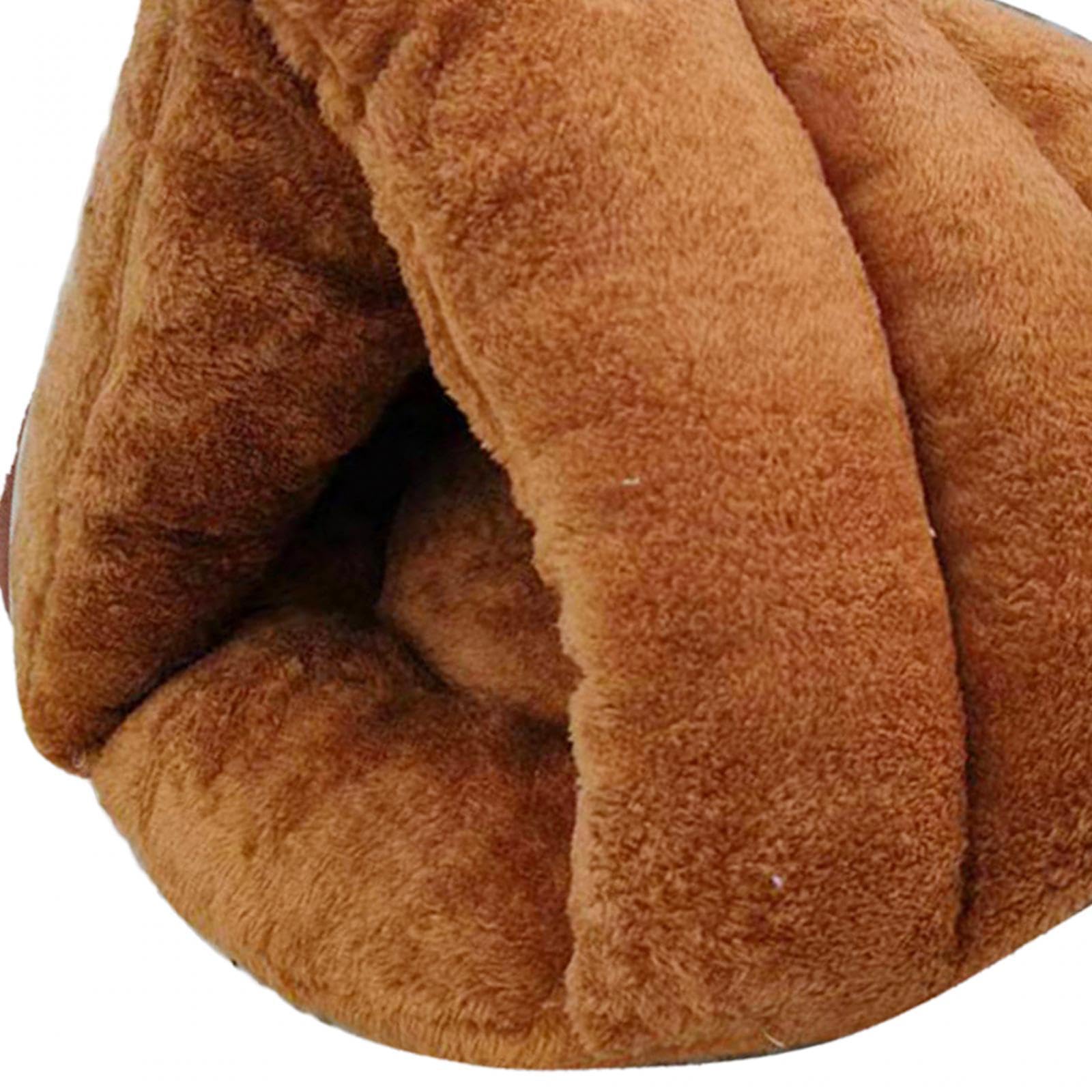 APIRILY Slipper Shaped Dog Bed Cat Bed Pet Bed Kennel for Rabbits Indoor Cats Kitten Coffee 50cmx40cm | Pet Supplies | Dog Suppl