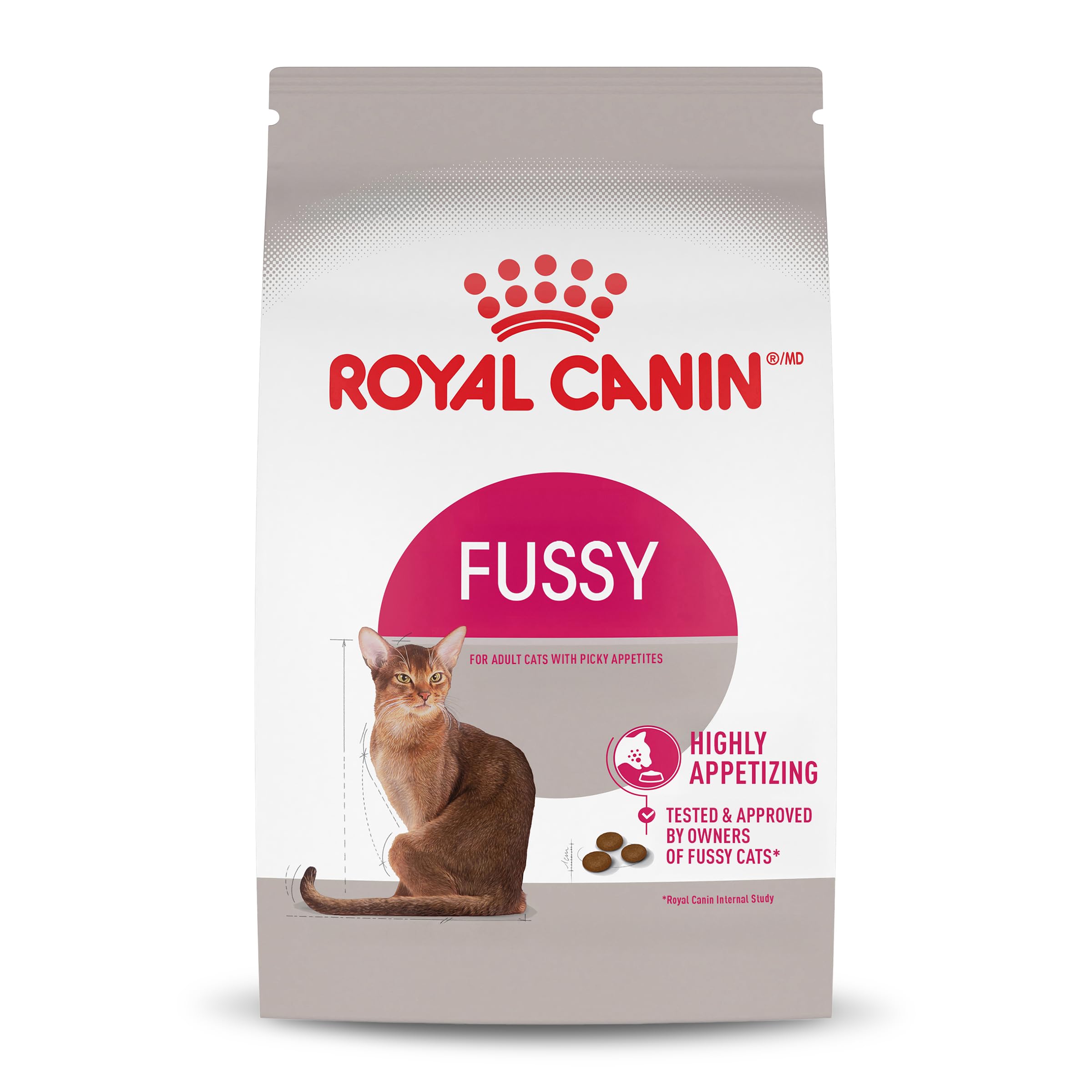 Royal Canin Fussy Dry Cat Food for Adult Cats, Protein-Rich Kibbles for Picky Eaters, Poultry-Based, Supports Healthy Weight and