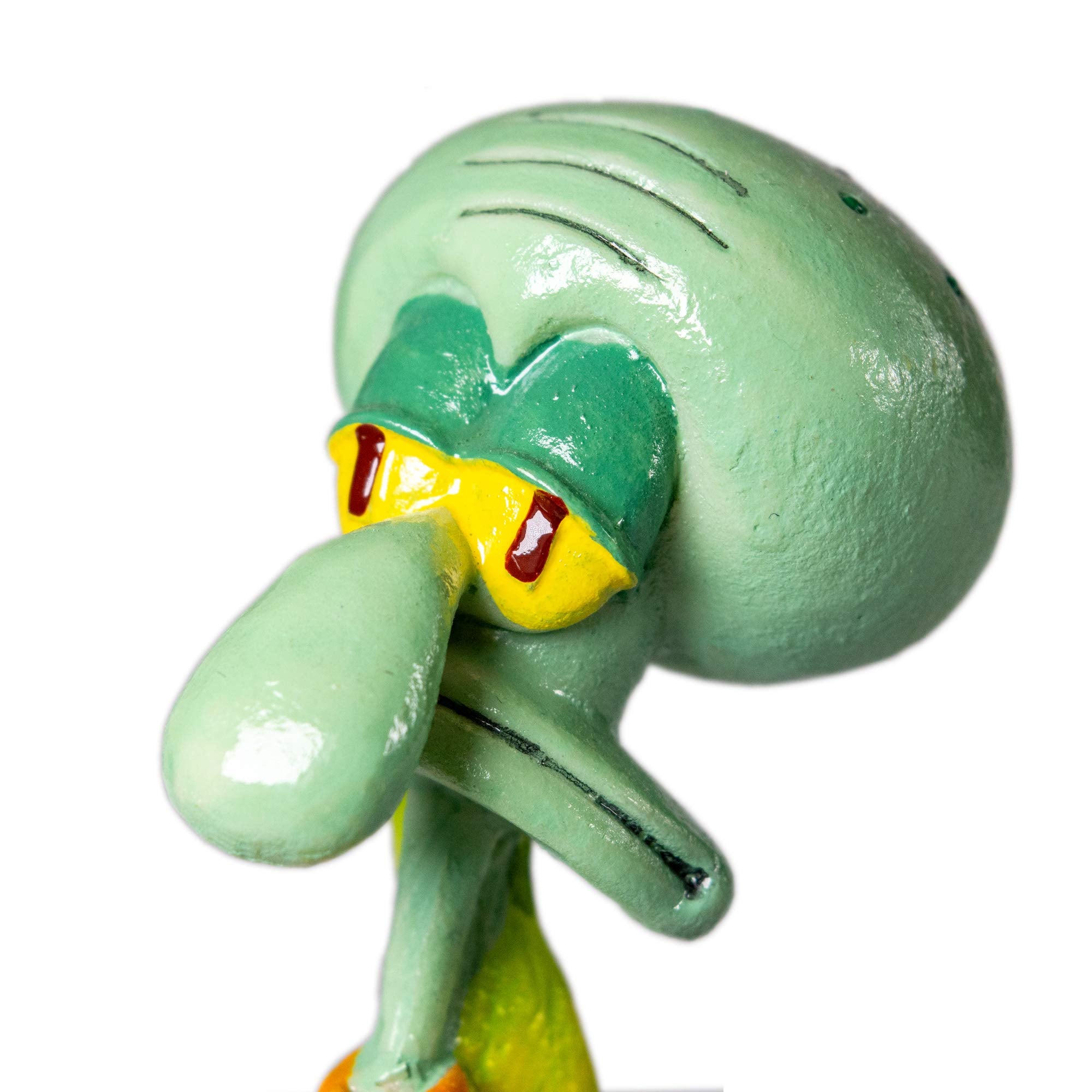 Penn-Plax Officially Licensed Spongebob Squidward Aquarium Resin D  cor Ornament - Bring a Little Bikini Bottom and Spongebob to