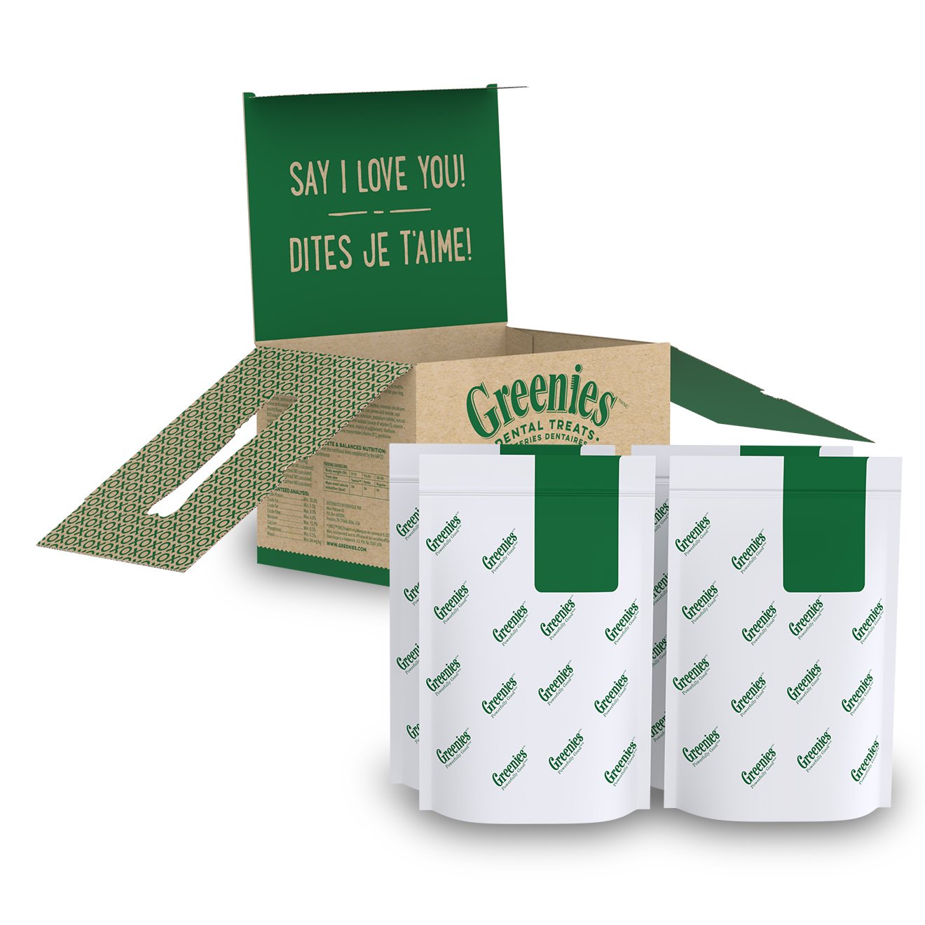 Greenies Original Teenie Dental Dog Treats, (4) 65 ct Packs (260 Treats)