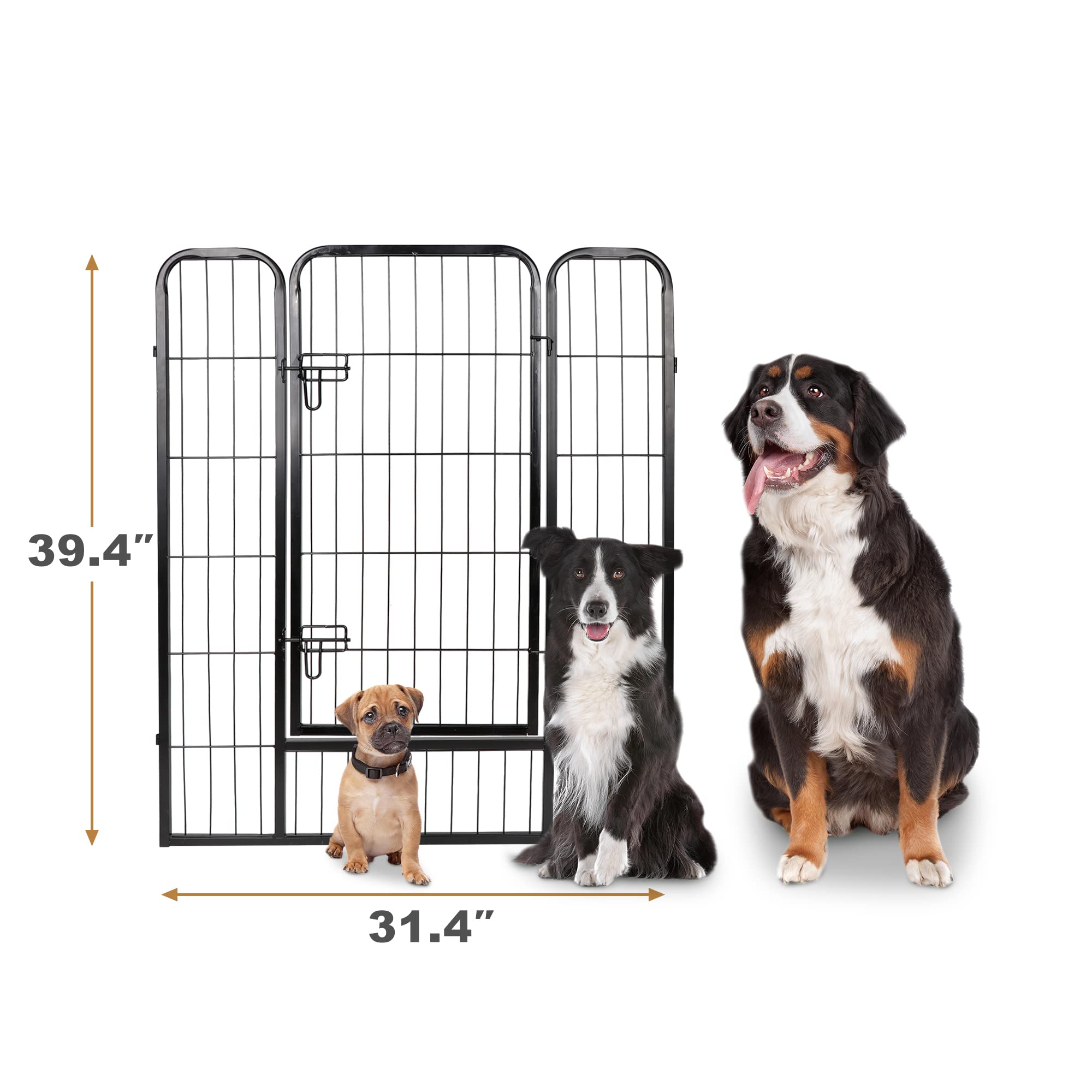 Zeny Dog Fences For The Yard, Camping, Dog Pens Outdoor, Dog Pen Indoor, 8 Panels Dog Playpen For Small/Medium/ Dogs, 40 Inch Height Pet Exercise Pen For Rabbit /Puppy/Small Animals