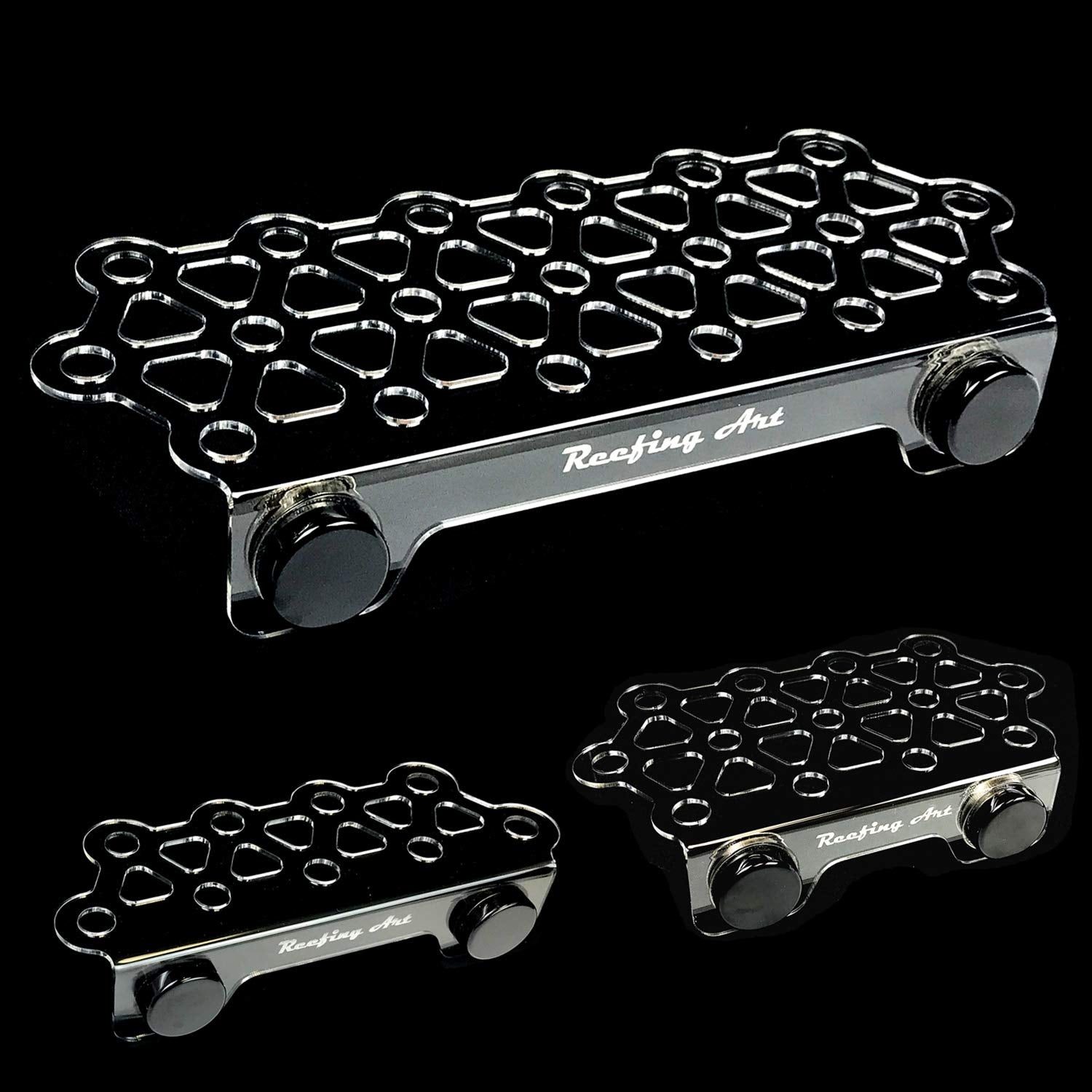 Reefing Art Magnetic Coral Frag Rack Strongest N52 Magnets Holds Up To 41 Plugs (Large Max)