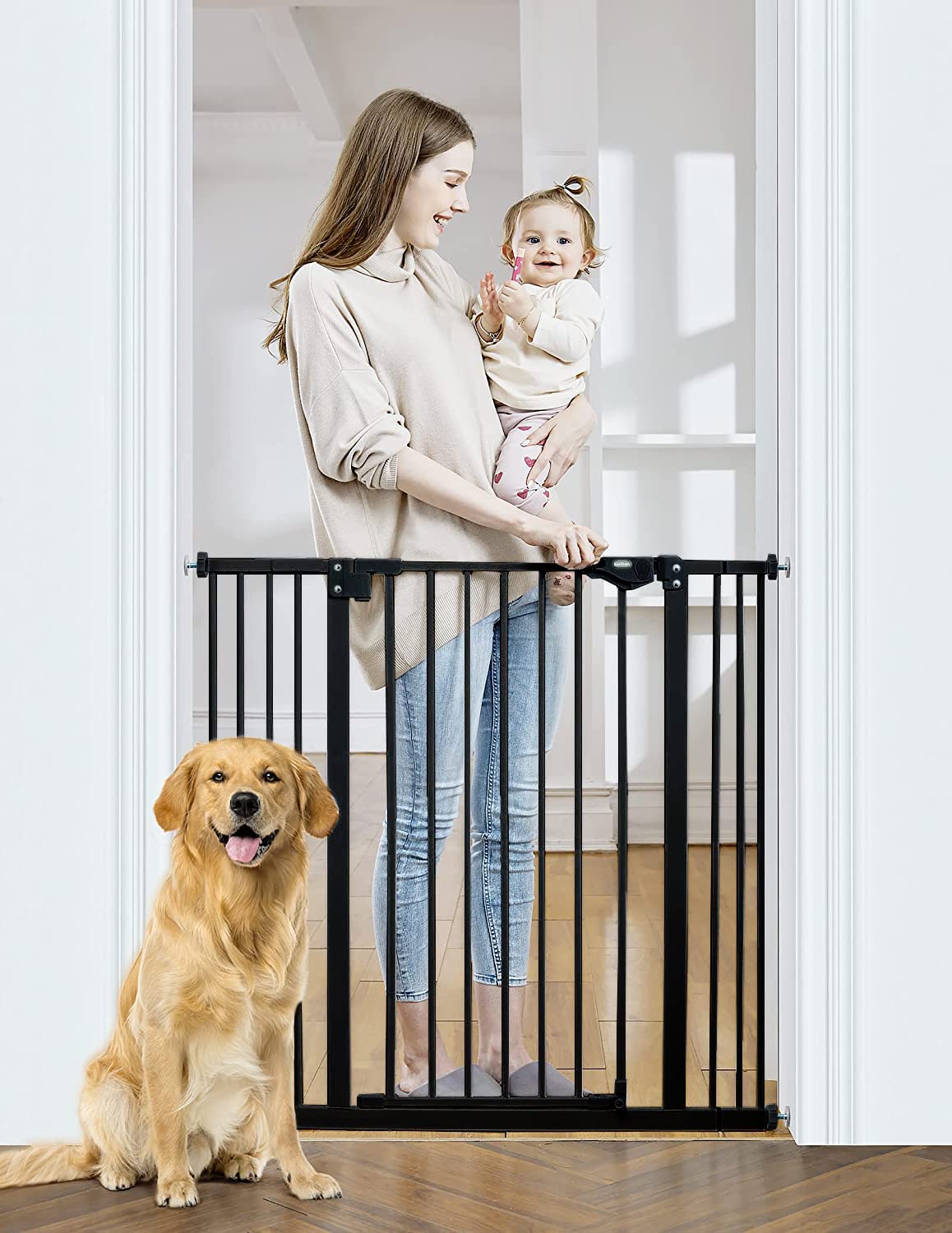 InnoTruth 36'' Tall Baby Gate for Dogs, 29-39.6