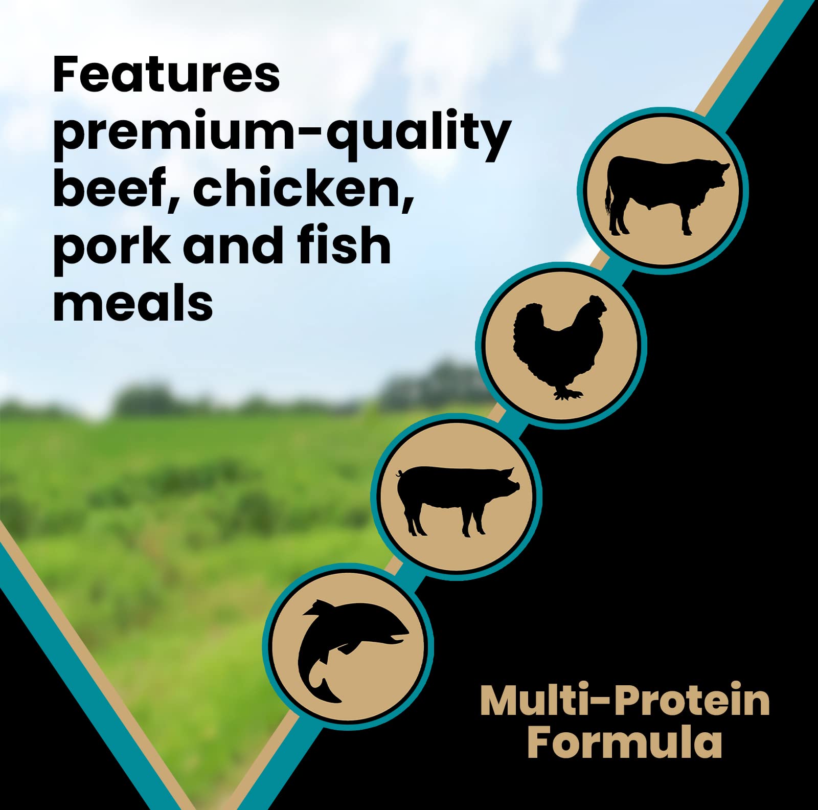 Victor Super Premium Dog Food - Hi-Pro Plus Dry Kibble - High Protein Dog Food with 30% Protein - Beef, Chicken, Pork, Fish Meal