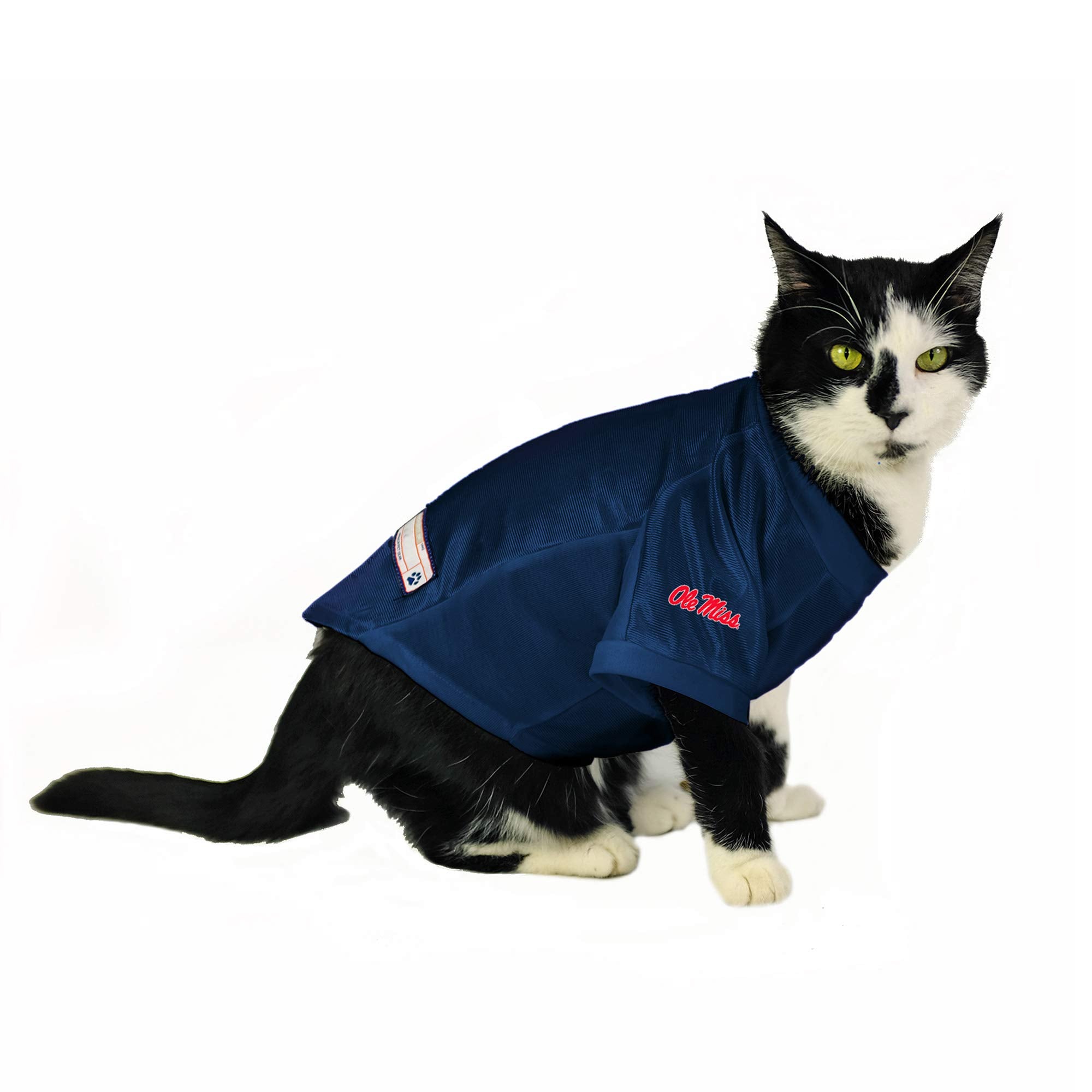 Mississippi Rebels Pet Jersey Stretch Size S - Special Order