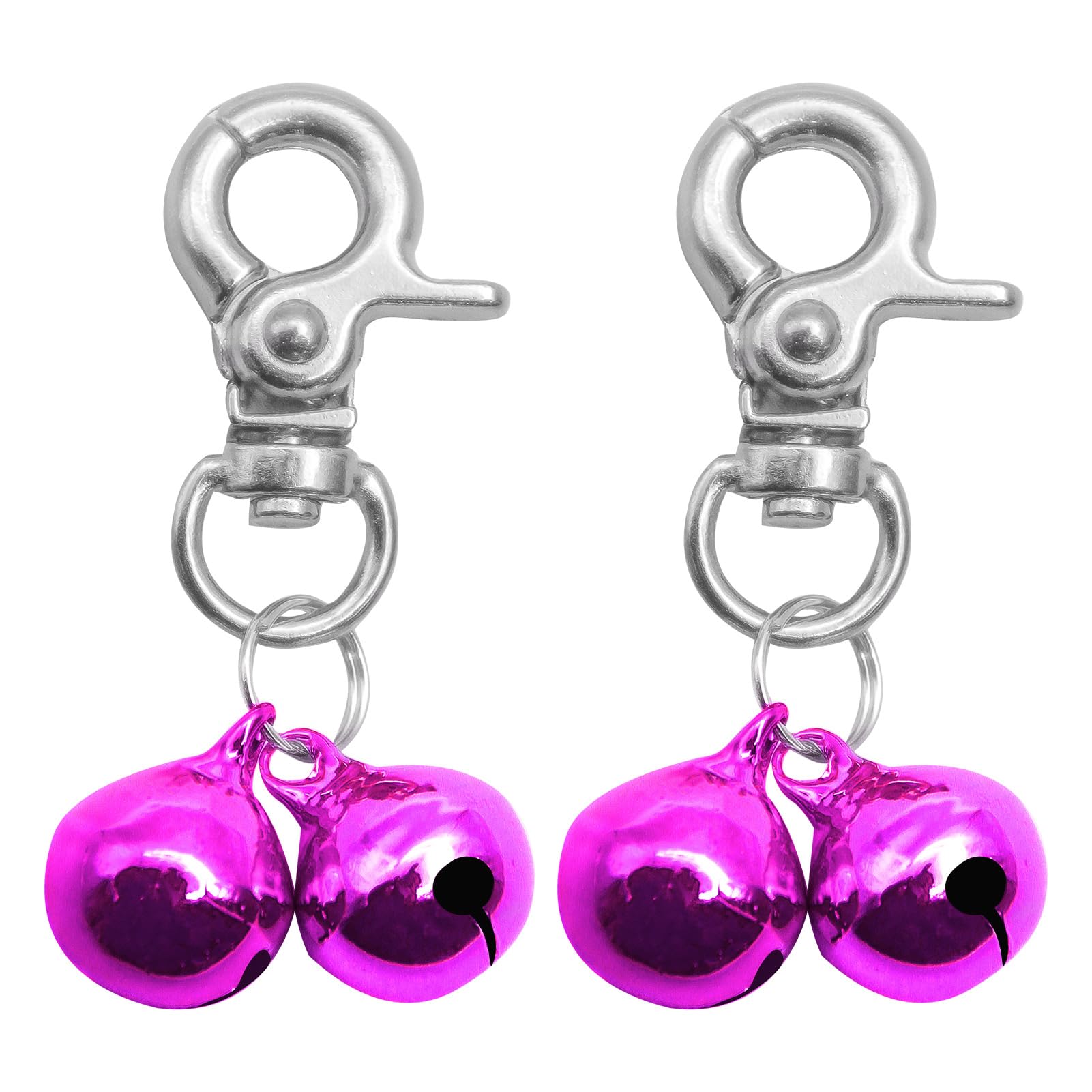 Expawlorer Cat Bell 2 Pack - Cat Collar Accessories Bells Loud With Claw Buckle, Pet Jingle Charm Ornament Training Pendant Jewe