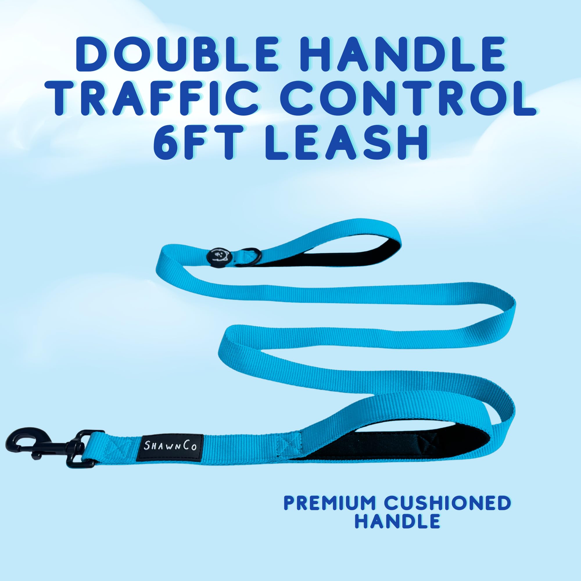 Shawnco Dream Walk Dog Leash- Premium, Nylon Pet Leash With Soft Neoprene Handle For Small, Medium And Large Dogs (Orchid, M/L 6