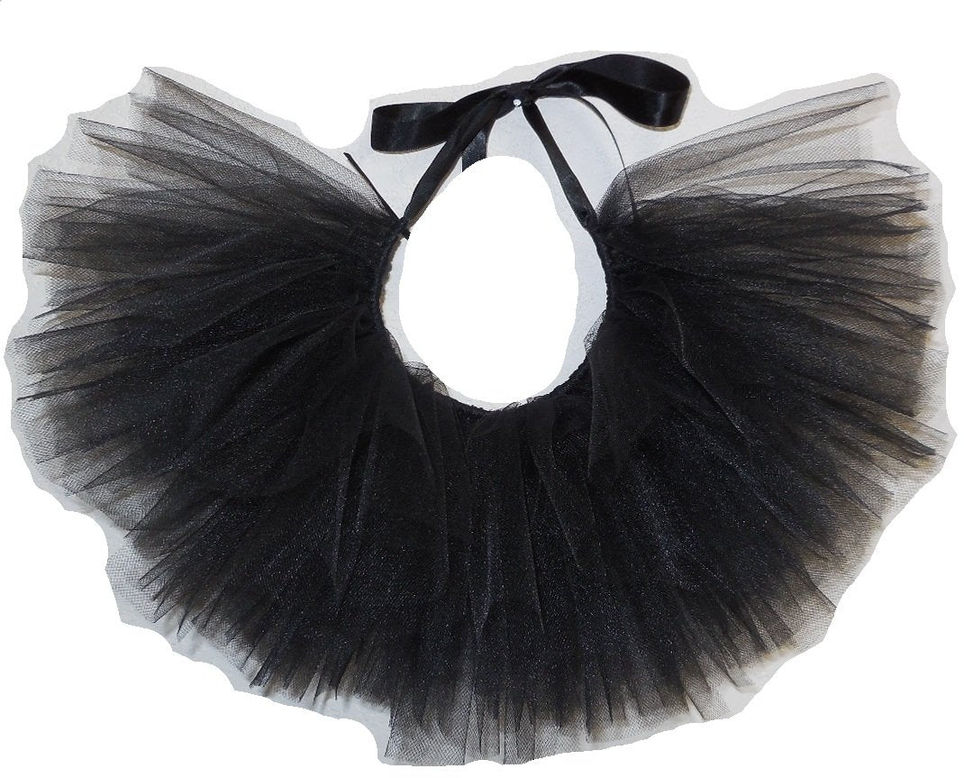 Handcrafted In Usa Black Tulle Tutu For Medium Dogs