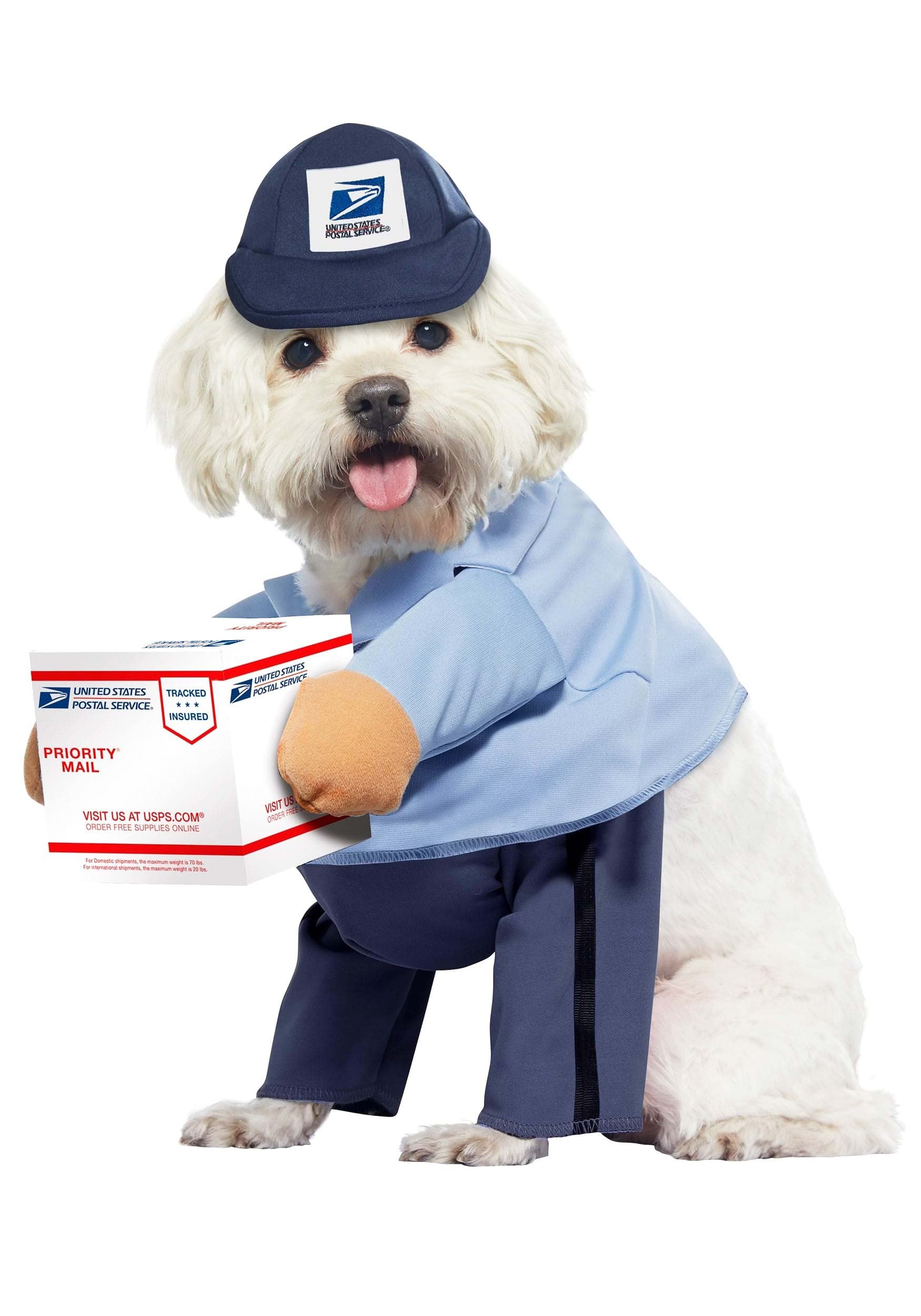 USPS Mail Carrier Pup, Dog Costume Medium