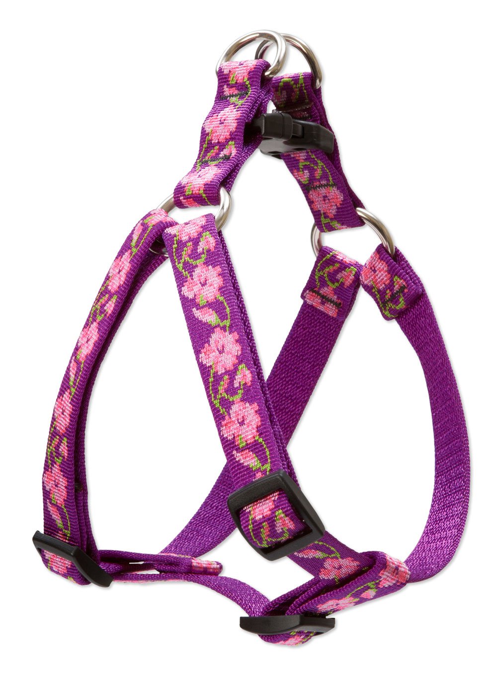 LupinePet Originals 3/4 Rose Garden 15-21 Step In Harness for Small Dogs