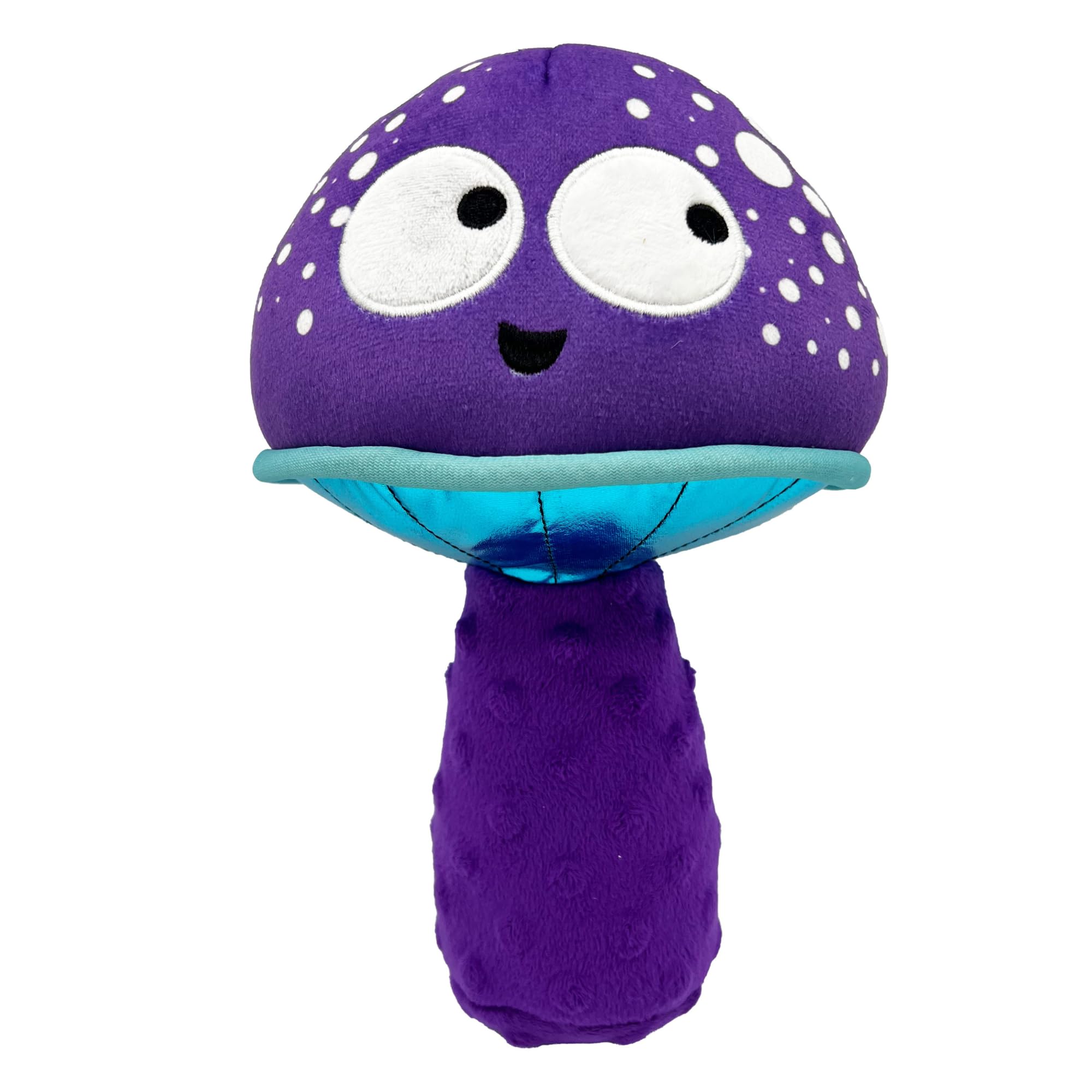 Huxley & Kent For Dogs | Mellow Mushroom (Small) | Funny Dog Toy | Power Plush Dog Toy With Squeaker | Dog Gift | Fun, Durable |