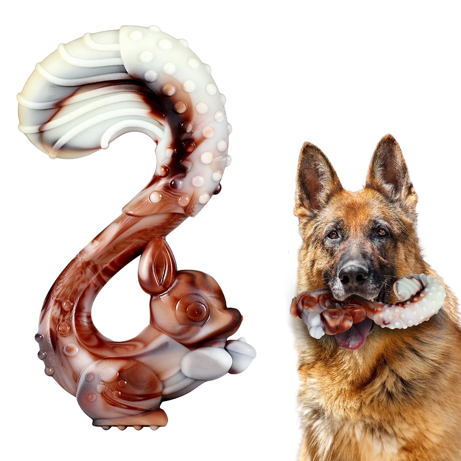 Tailwag Dog Chew Toys For Aggressive Chewers - Beef Flavor, Tough Dog Bone Toys For Large/Medium Breed Dogs - Tough Nylon Teethi
