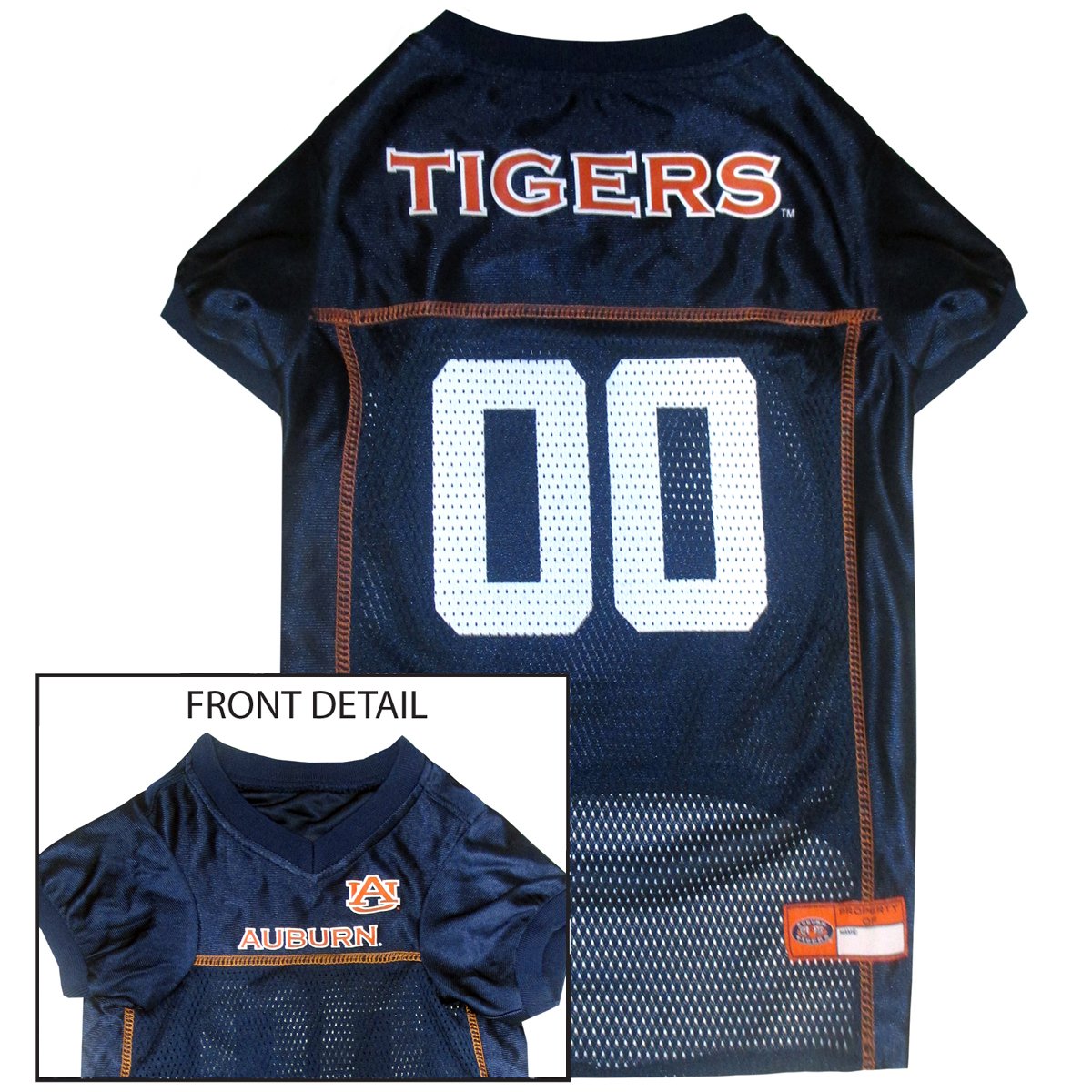Pets First NCAA College AUburn Tigers Mesh Jersey for DOGS & CATS, X-Small.Licensed Dog Jersey with your Favorite Football/Baske