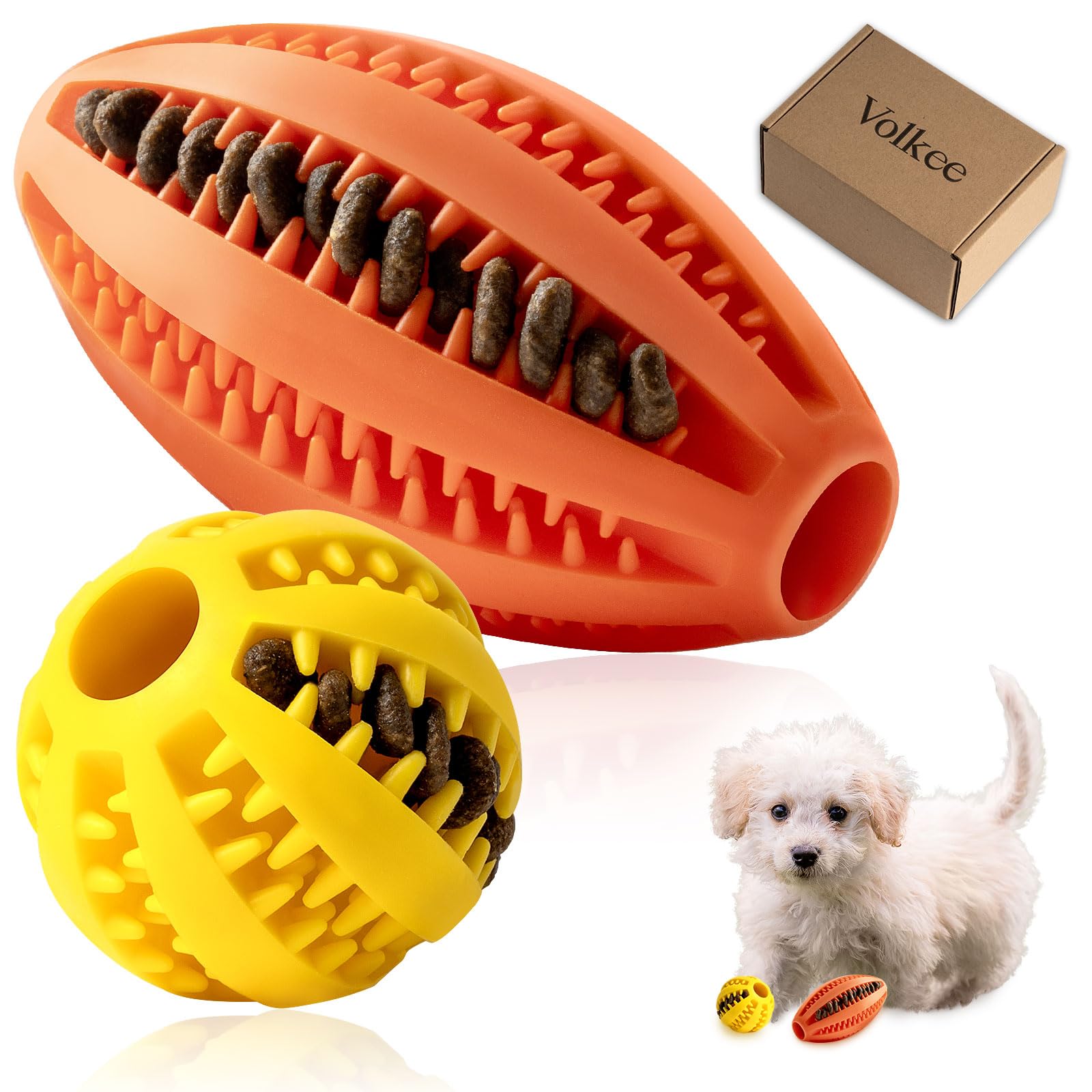 Volkee Puzzle Toy For Small & Smart Dogs, Interactive Chew Toys For Boredom, Enrichment Toys To Keep Them Busy, Treat Dispensing