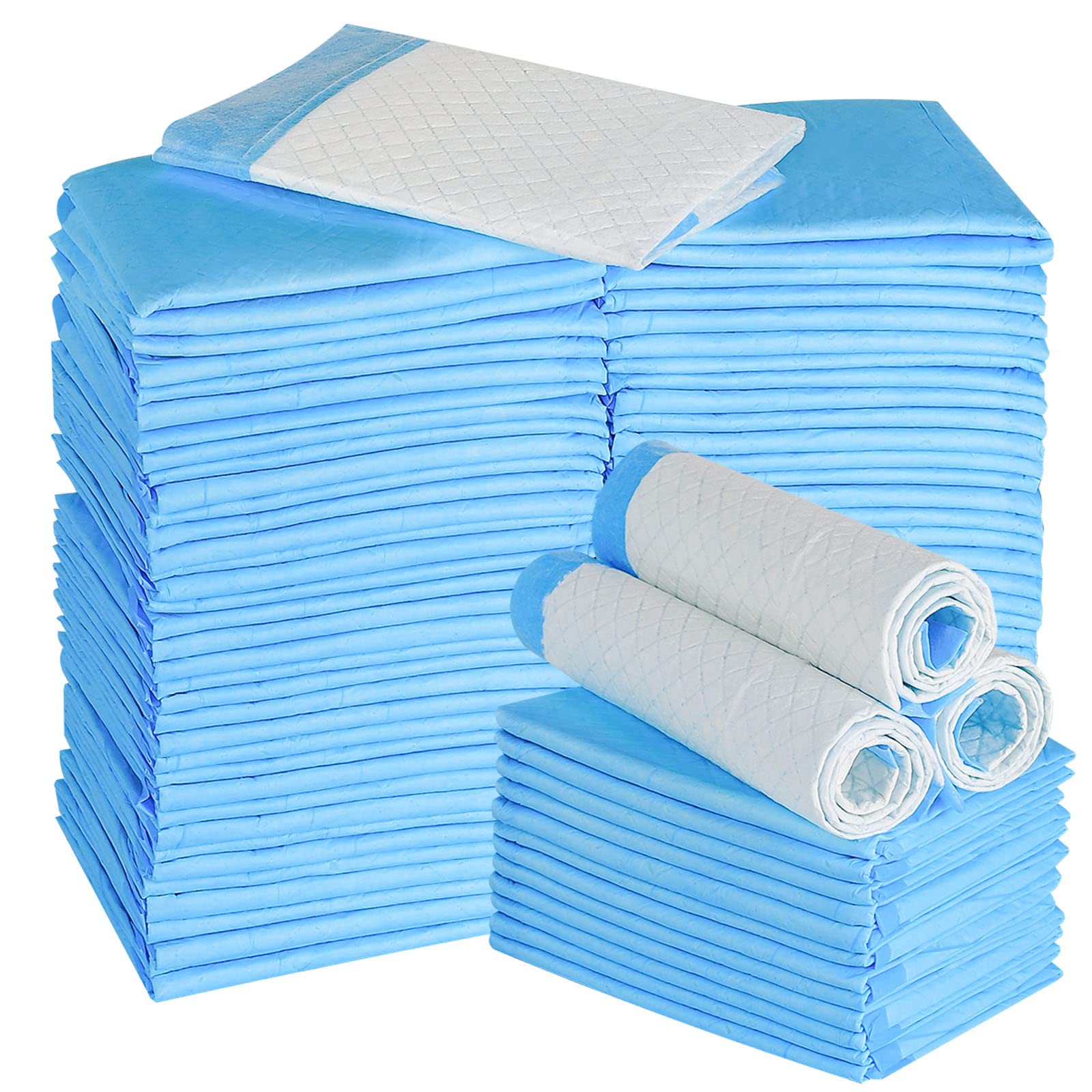 Disposable Puppy Training Pads 100 Count Pee Pads for Dogs, Cats, Rabbits and Guinea Pigs Waterproof Super Absorbent Odour Locki
