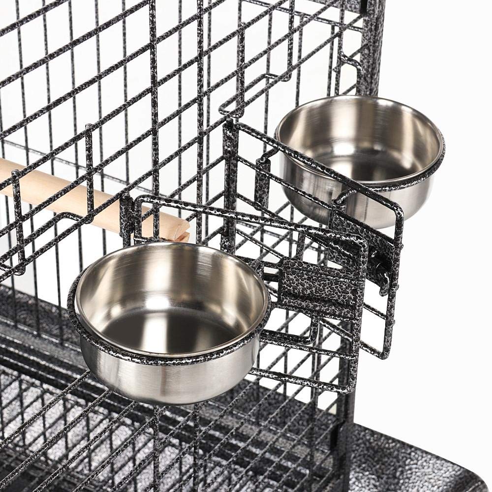 Topeakmart Extra Large Parrot Bird Cage Mini Macaw Cockatoo Cockatiels African Grey Bird Cage With Open Play Top
