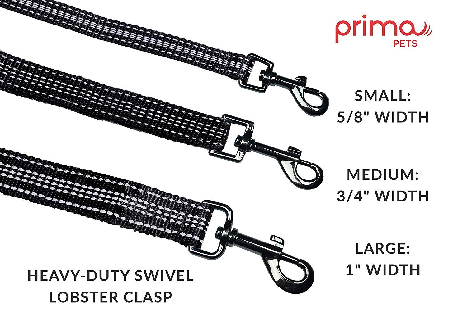 Reflective 6 Feet Nylon Dog Leash With Padded Double Handles, 2 Heavy Duty Dual Neoprene Handles For Control Safety Training Dur
