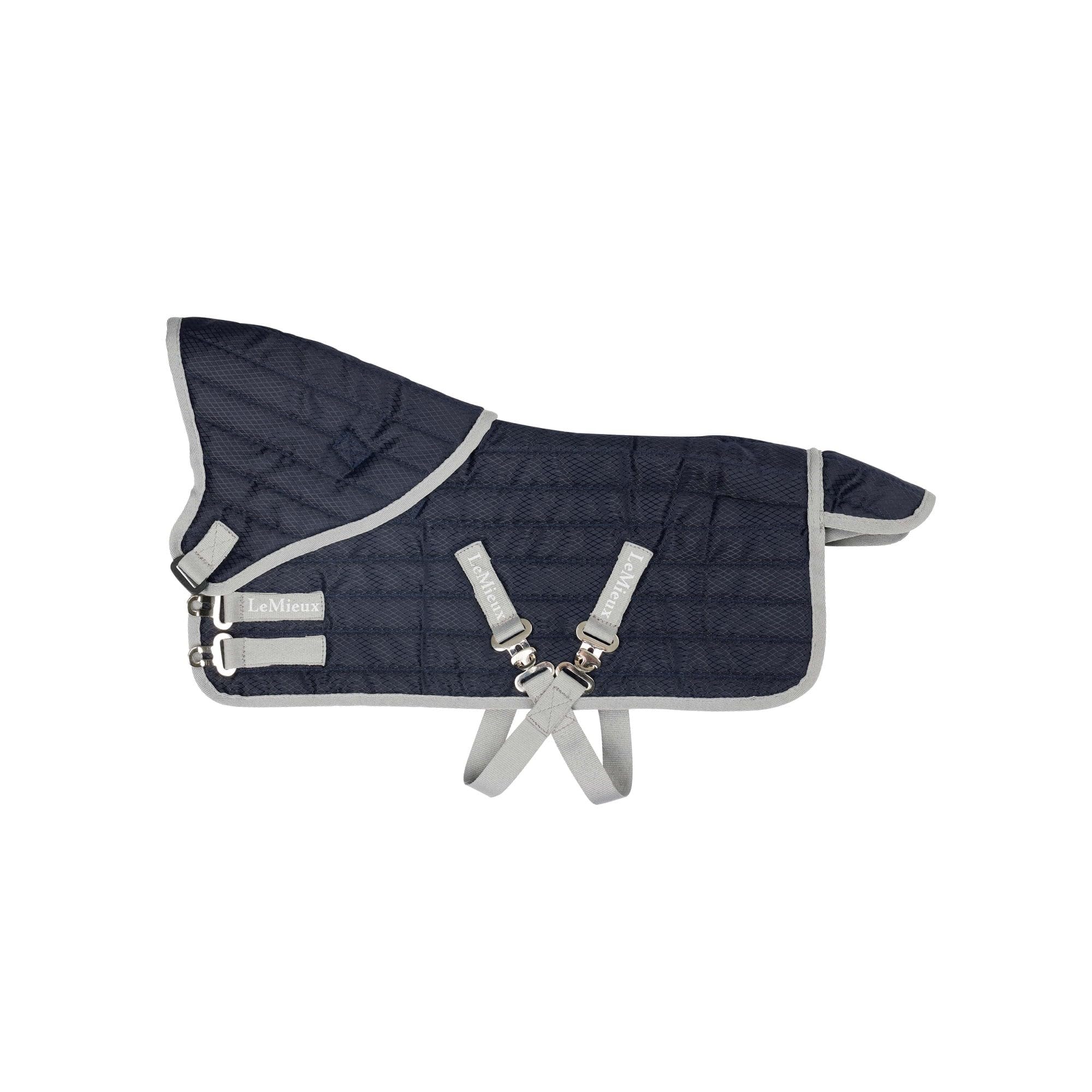 Lemieux Toy Pony Stable-Tek Rug - Fully Functional Buckles And Detachable Neck - Educational Toy - Navy