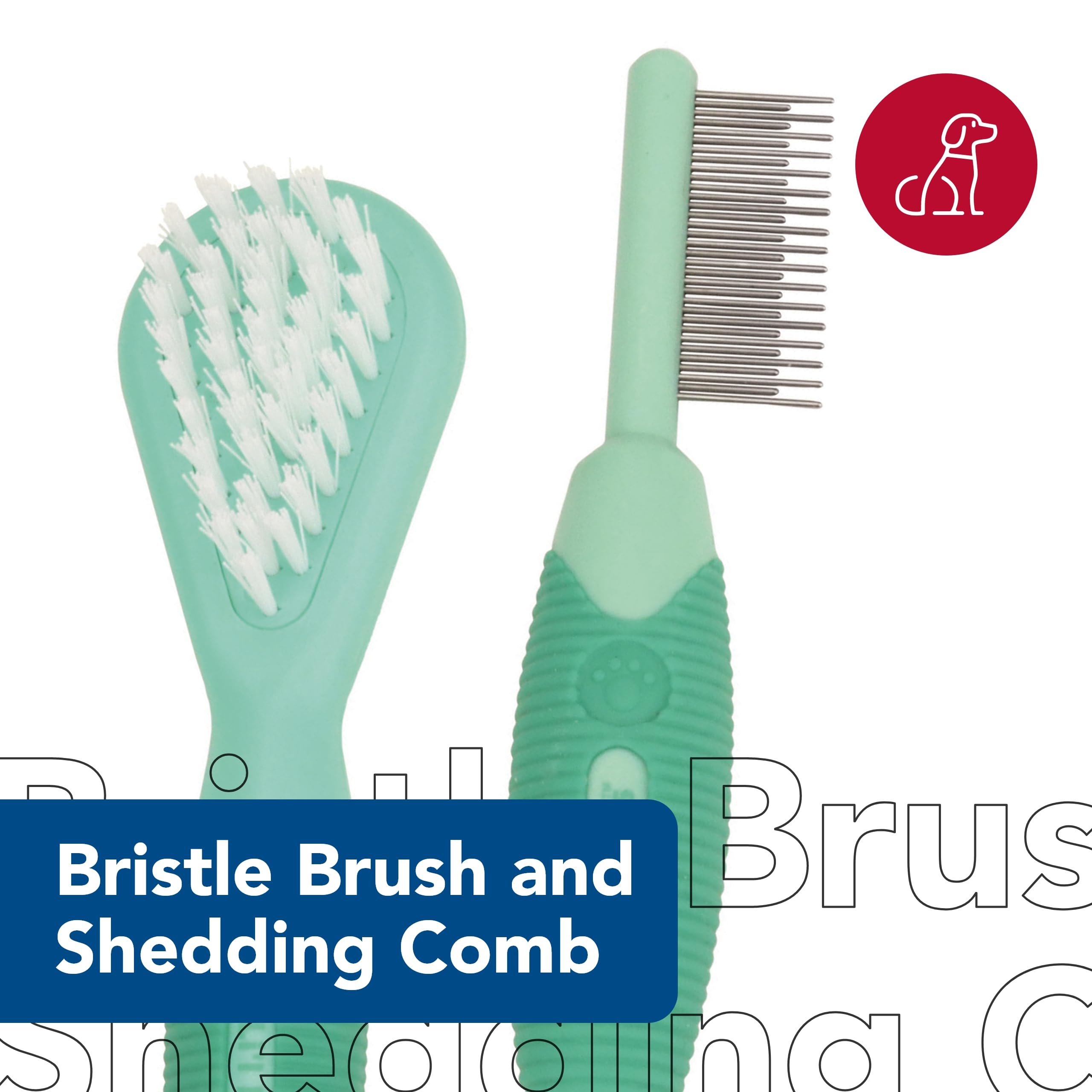 Coastal - Li'l Pals - Dog Bristle Brush and Shedding Comb