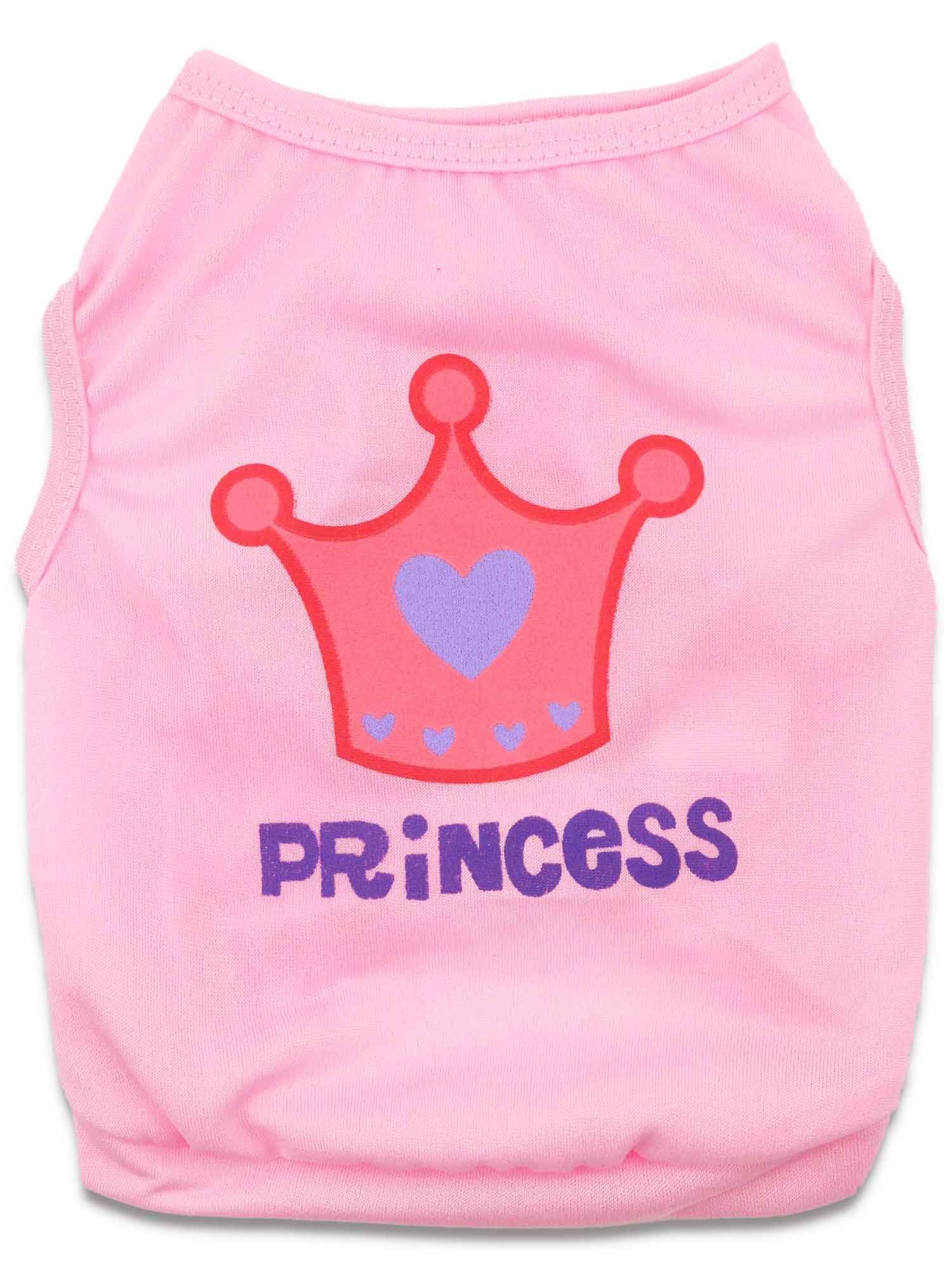 8 Pieces Girl Dog Clothes For Girls Small Dog Shirts Puppy T Shirt For Small Dogs Girl Pet Dogs T-Shirt Chihuahua Yorkie Apparel
