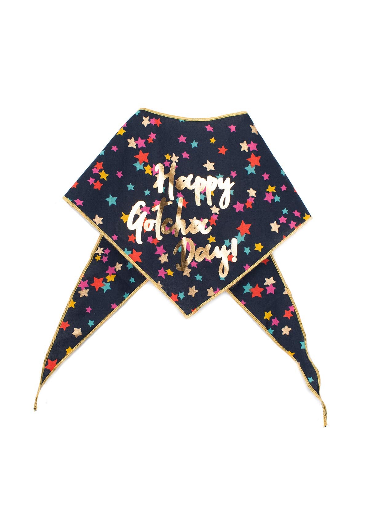 Tail Trends Happy Birthday Dog Bandana Happy Gotcha Day Design Fits Medium To Large Sized Dogs - 100% Cotton