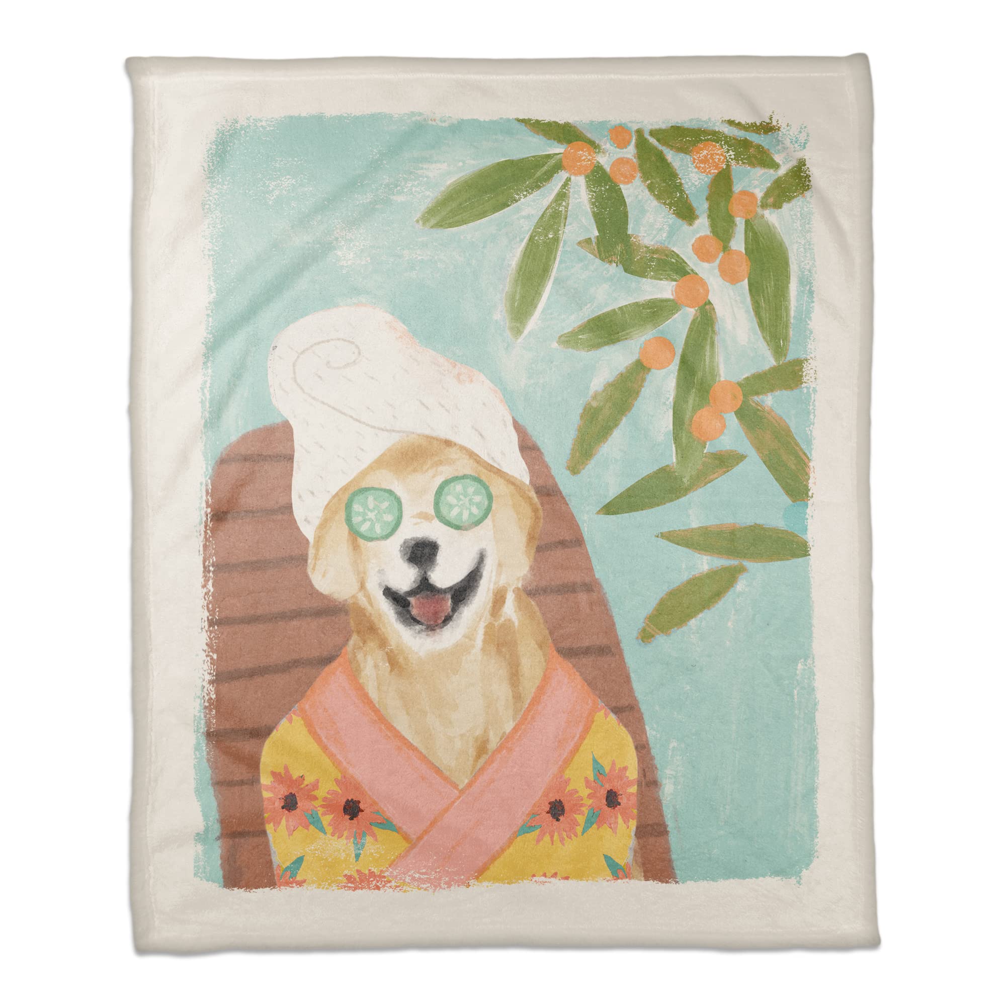 Creative Products Spa Dog 50 x 60 Coral Fleece Blanket