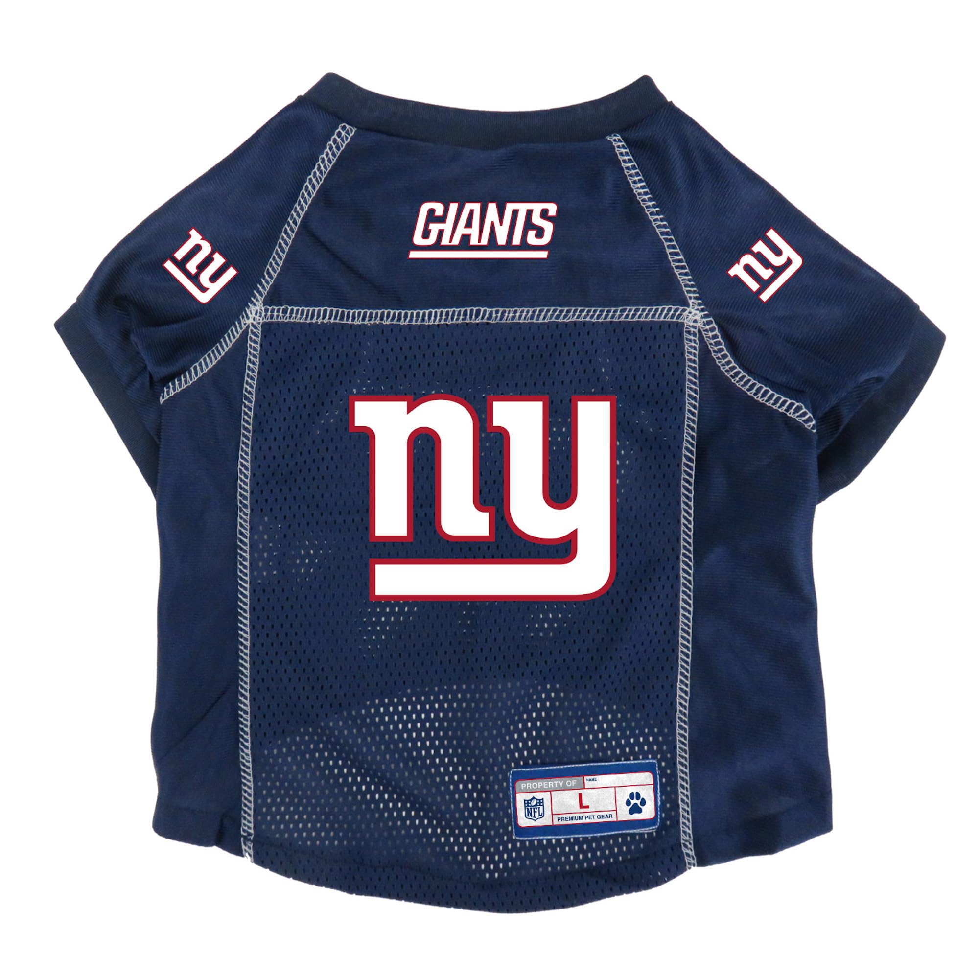Littlearth Unisex-Adult Nfl New York Giants Basic Pet Jersey, Team Color, Large