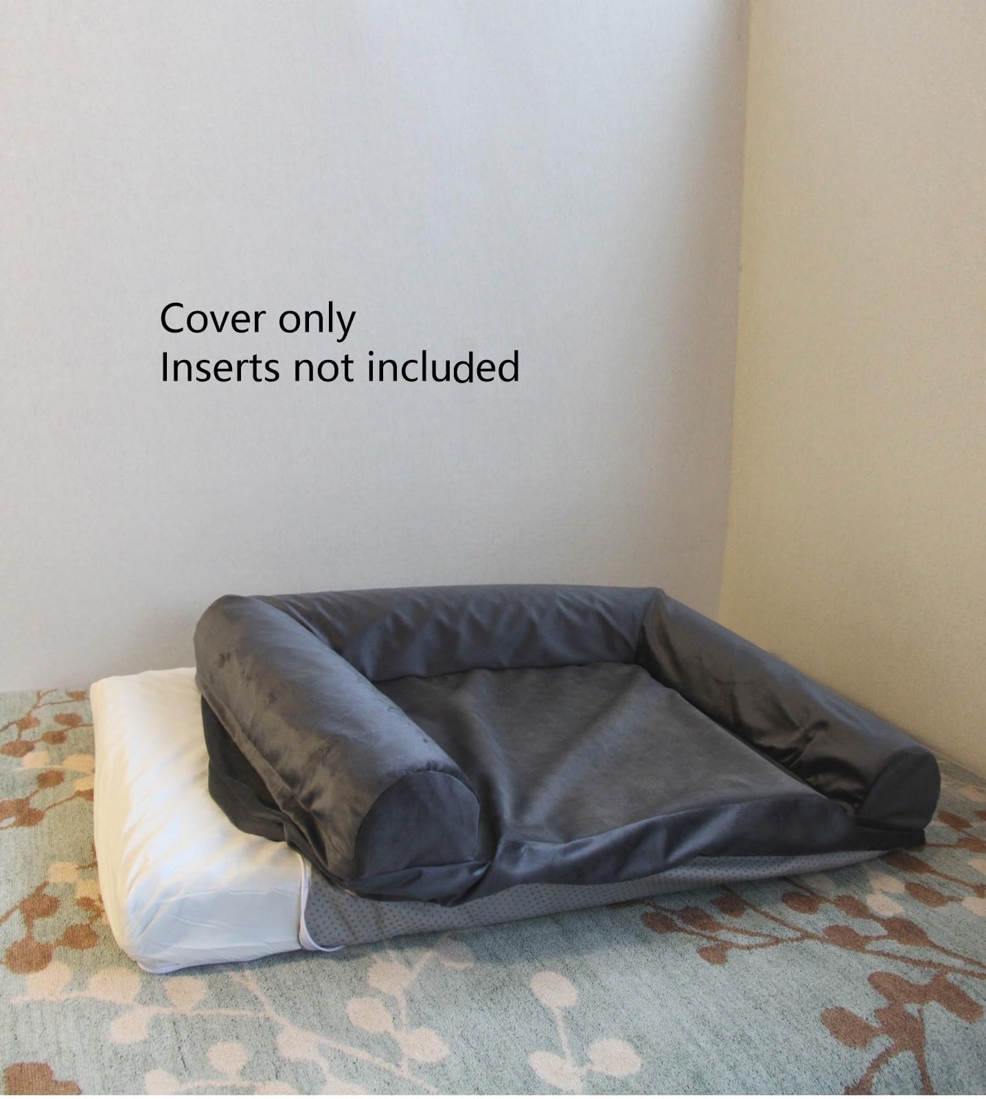 Bolster Dog Bed Cover Replacement Machine Washable 36 X 27 Inch