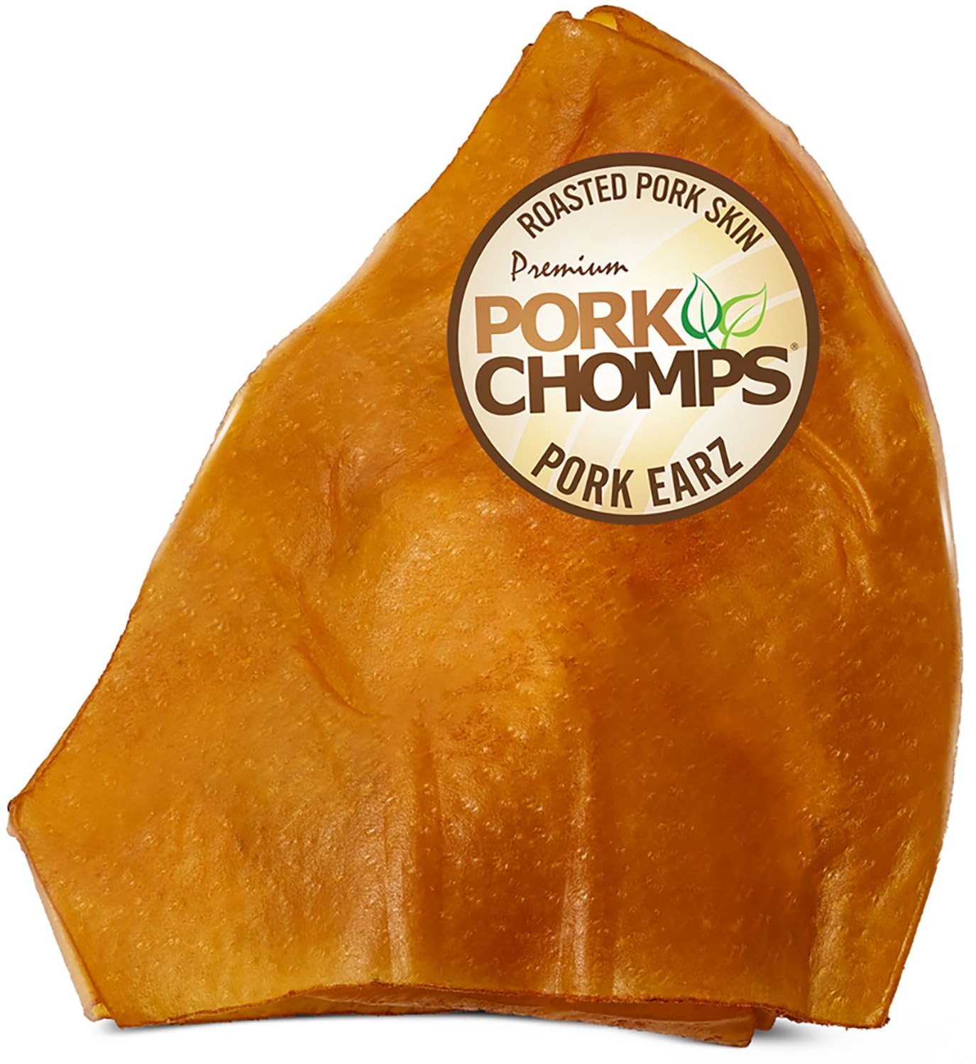 Pork Chomps Roasted Pork Skin Dog Chews, 5-inch Ear Shapes, 1.6 Ounce (Pack of 1)