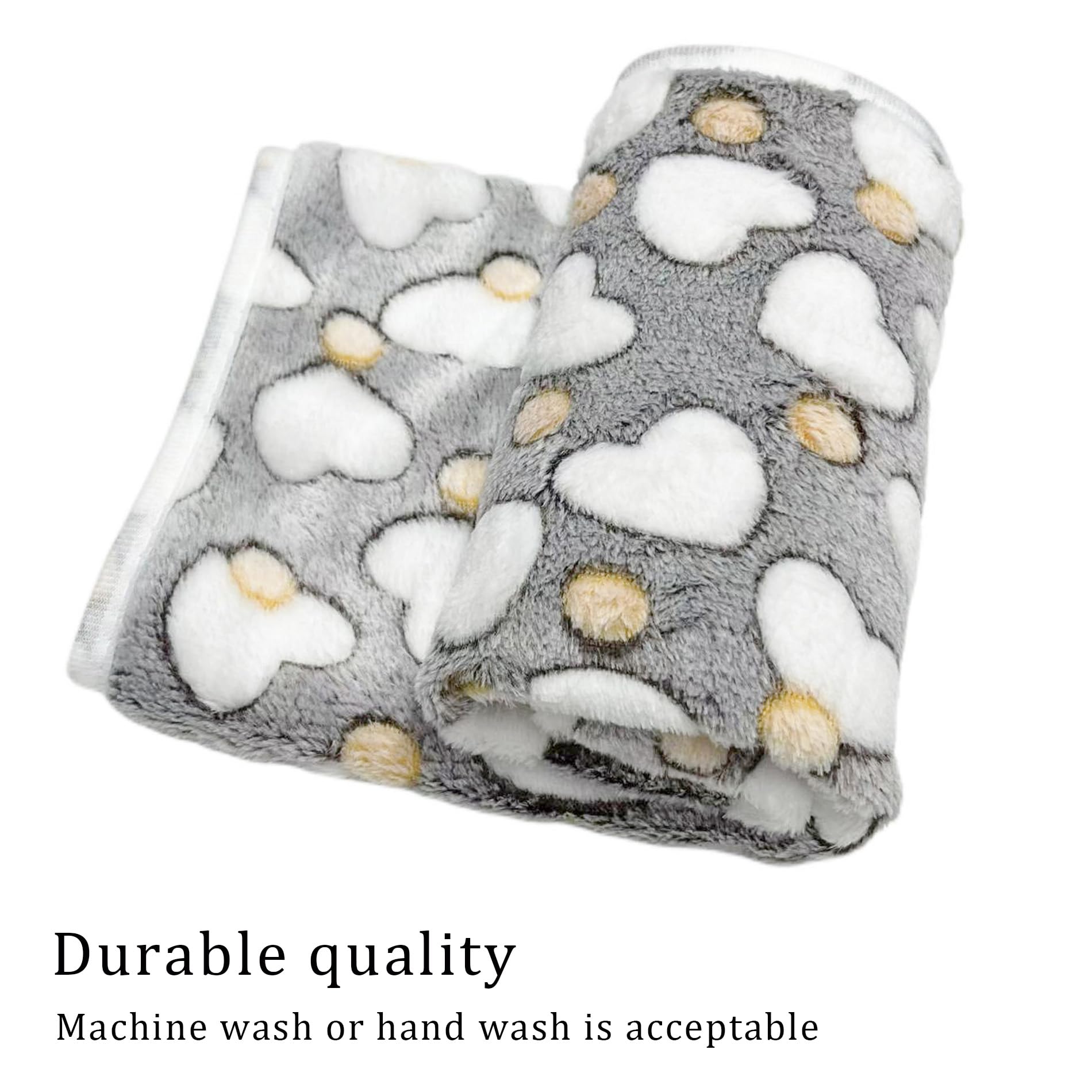 1 Pack 3 Blankets Super Soft Fluffy Premium Fleece Pet Blanket Flannel Paw Printed Throw For Dog Puppy Cat (Small 23X16'', Star,