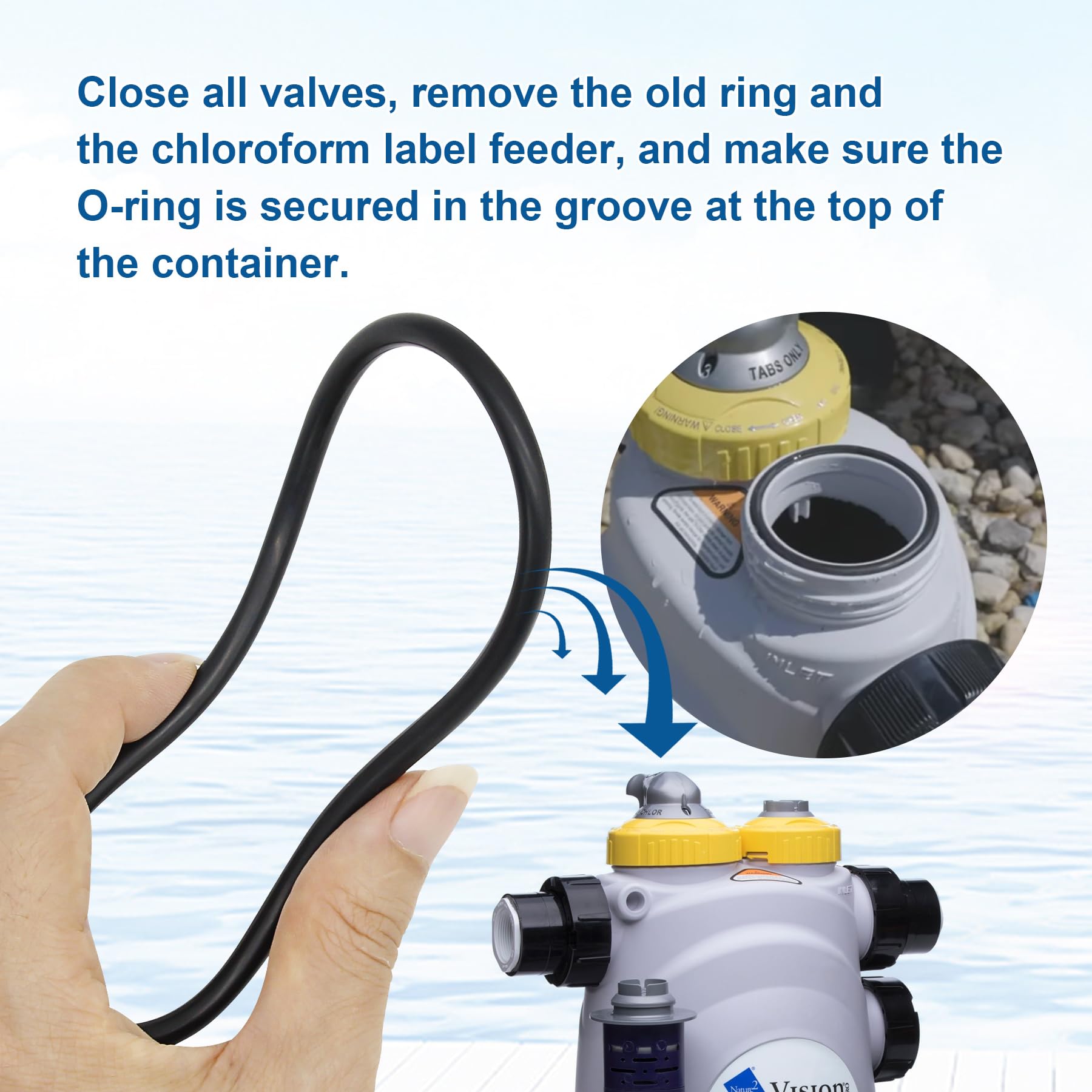 Mefonkou R0586300 Large Collar O-Rings For Zodiac Nature 2 Fusion, Fusion Soft, Inground, Vision Aboveground Pool And Spa Pump (