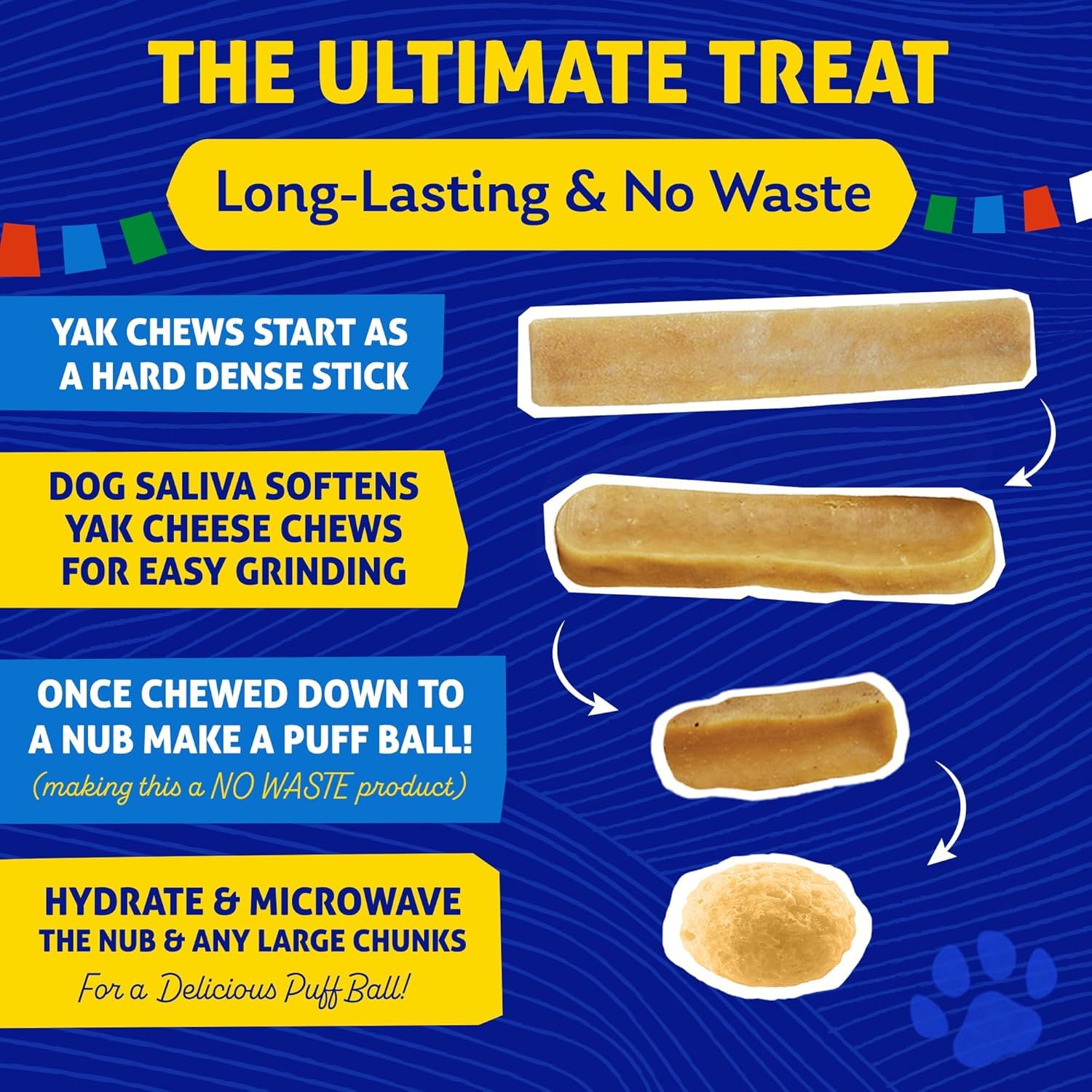 Himalayan Dog Chew Cheese Chews, Long Lasting, Stain Free, Protein Rich, Low Odor, 100% Natural, Healthy & Safe, No Lactose, Glu