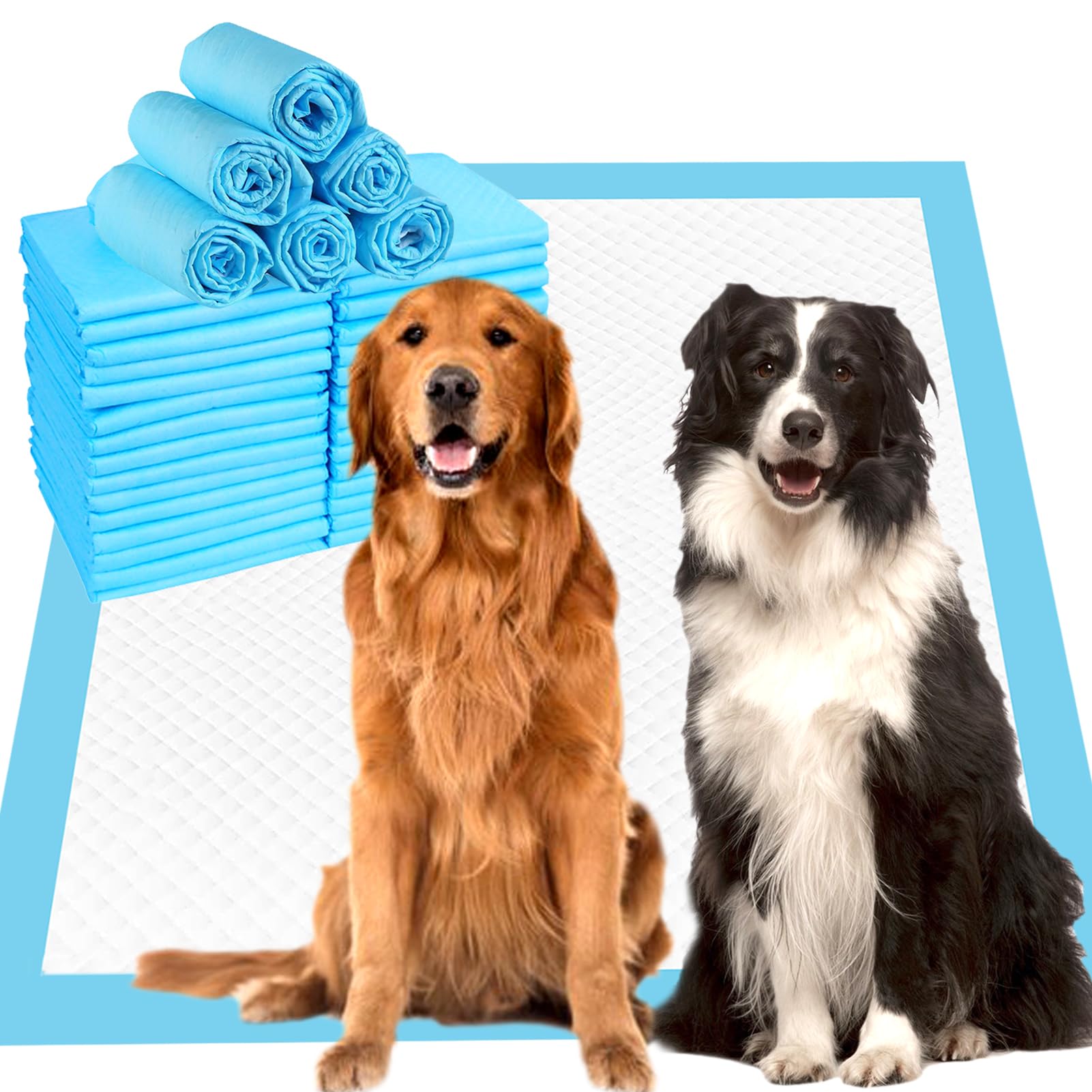 ZJYXJK 40 Count Dog Pee Pads Extra Large,36x36Pee Pads for Dogs Absorbent & Leak-Proof,Disposable Pet Training and Puppy Pads fo