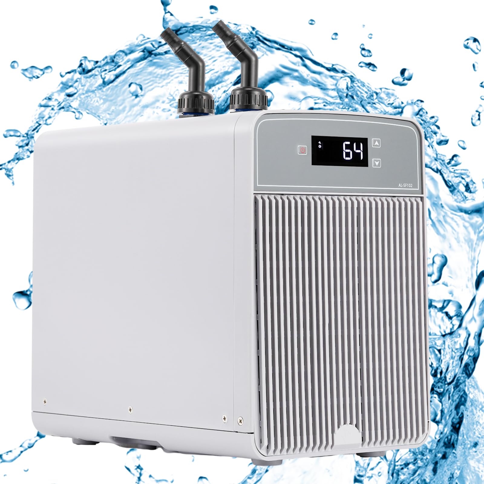 Poafamx Aquarium Chiller 42Gal Water Chiller for Fish Tank 1/10 HP Water Cooler Refrigeration Compressor for Axolotl Hydroponics