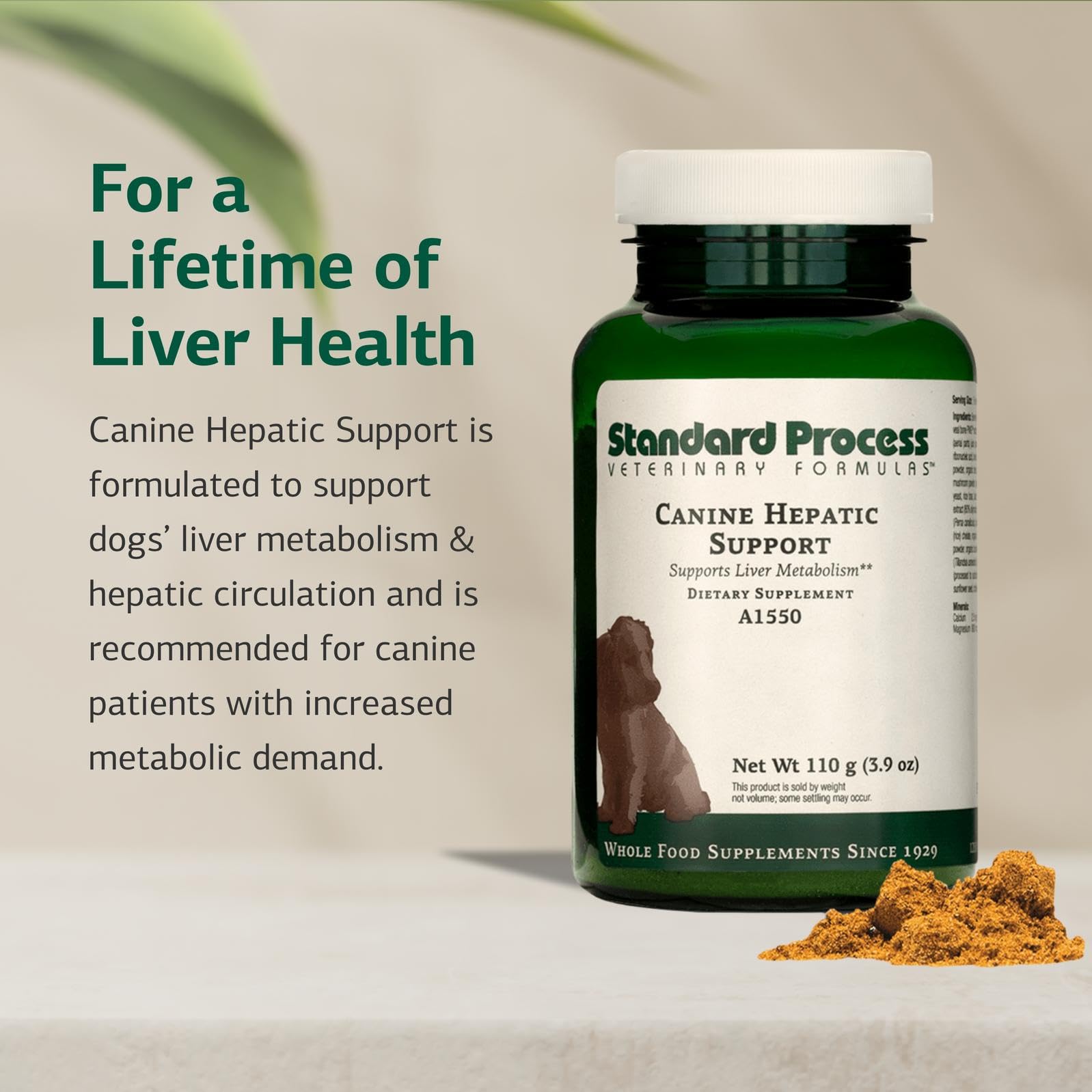 Standard Process Canine Hepatic Support - Dog Supplement to Aid Liver Health - Hepatic Immune Function & Liver Metabolism Suppor