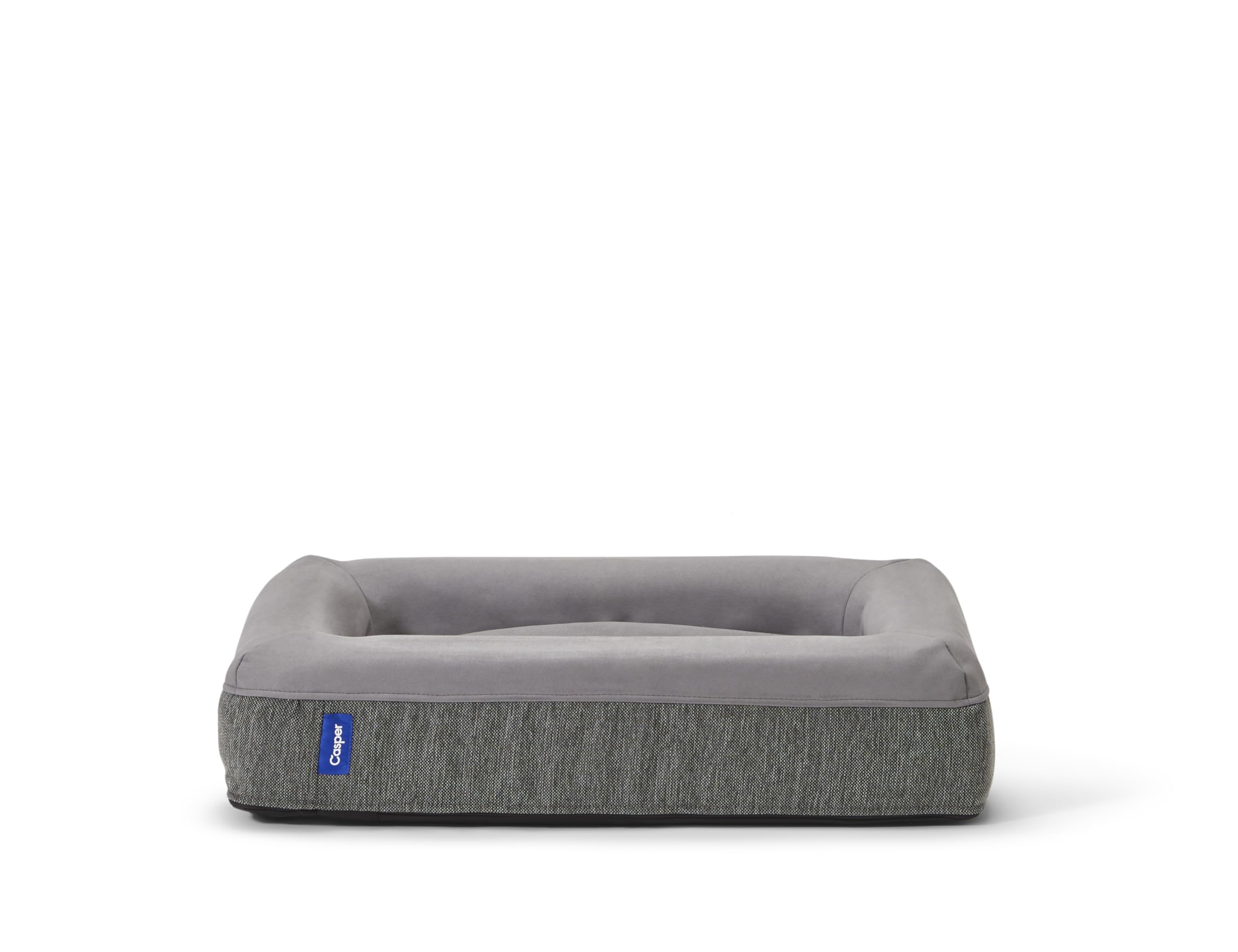 Casper Dog Bed, Plush Memory Foam, Small, Gray, 26.0'L X 19.0'W X 6.0'Th