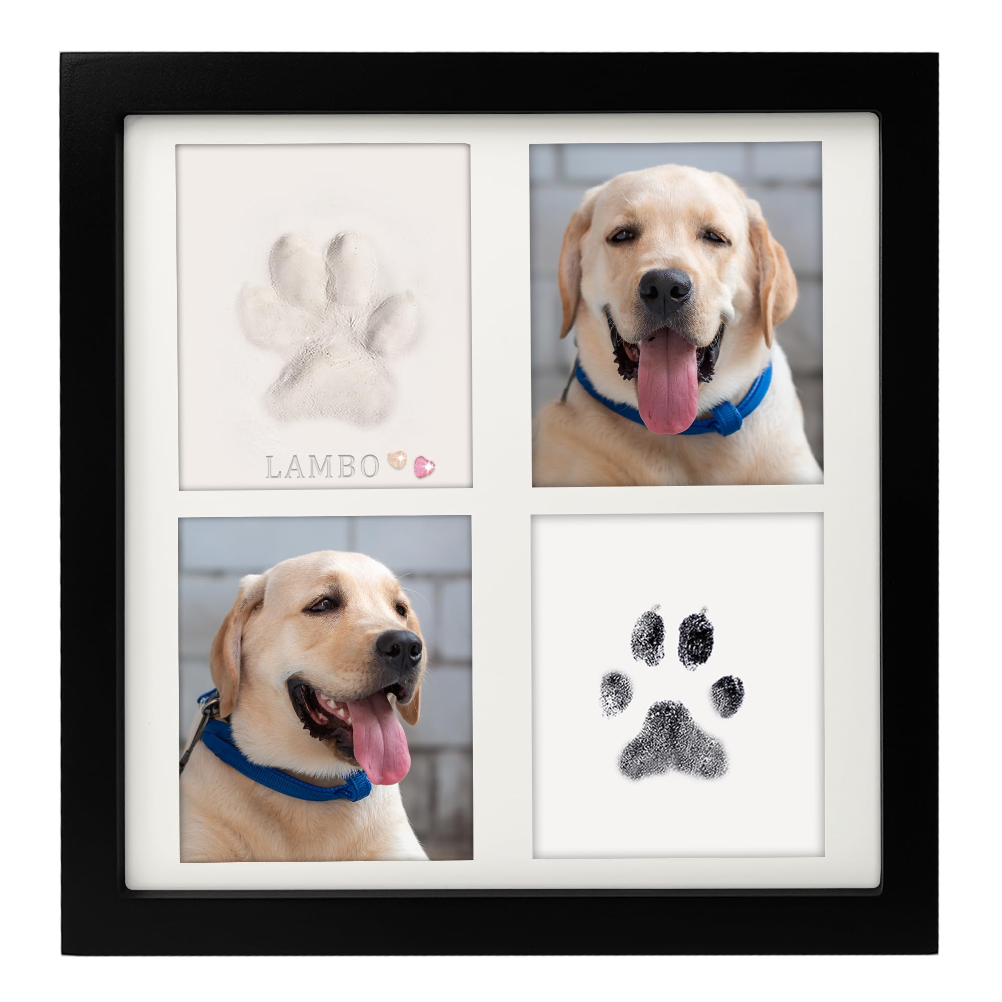 Mypawlets Ink & Clay Paw Print Kit For Dog Cat,Clean-Touch Ink Pad & Soft Clay,Pet Paw Print Impression Kit Large Area,Keepsake 