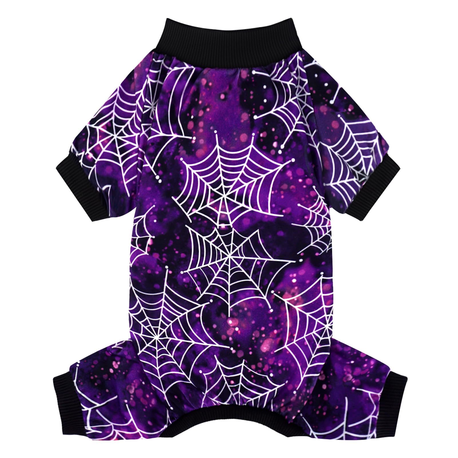 Xpudac Halloween Dog Pajamas For Small Medium Dogs Spider Puppy Costume Soft Pet Clothes Outfit Cat Jumpsuits