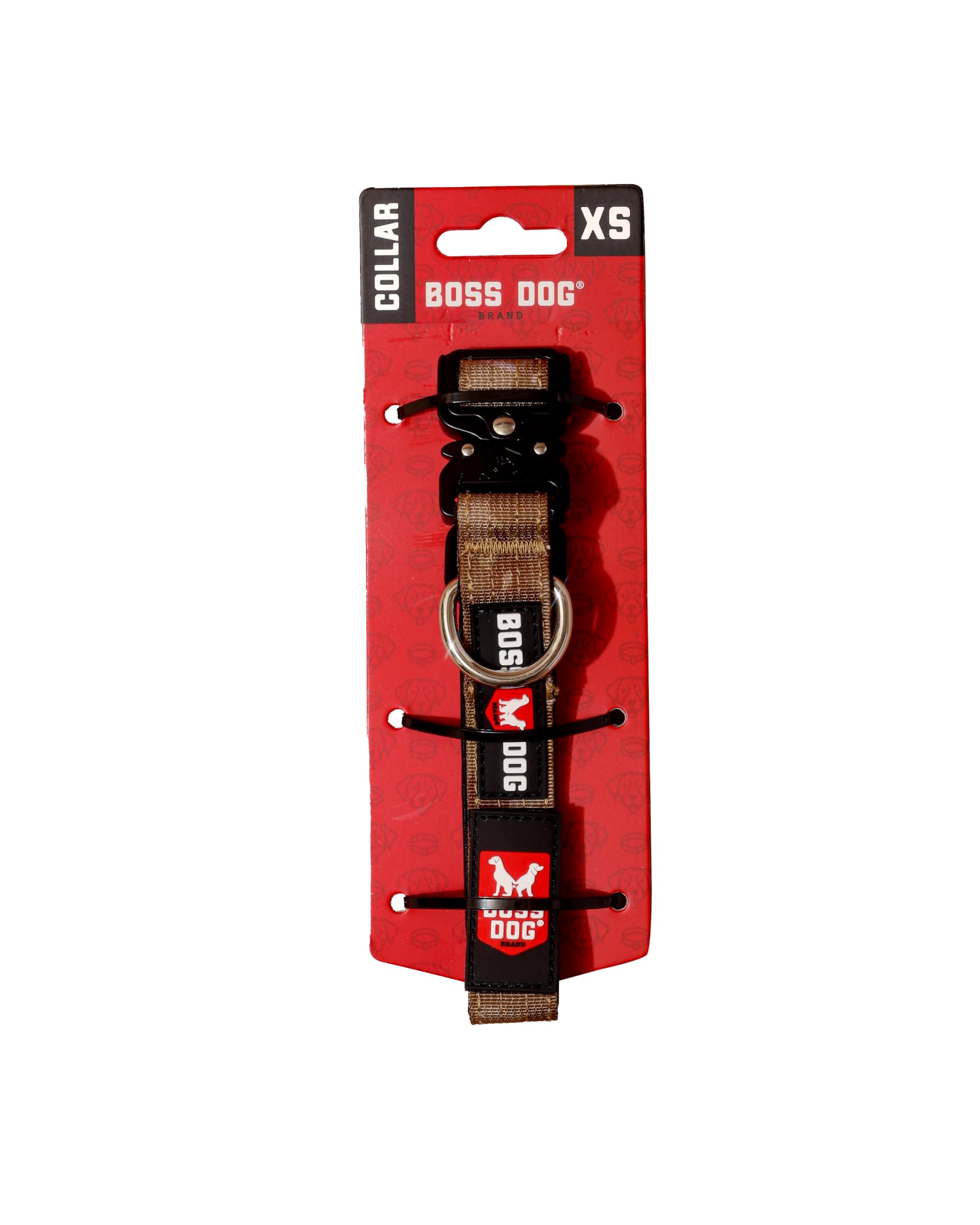 Boss Dog Tactical Collar, Tan Camo, X-Small