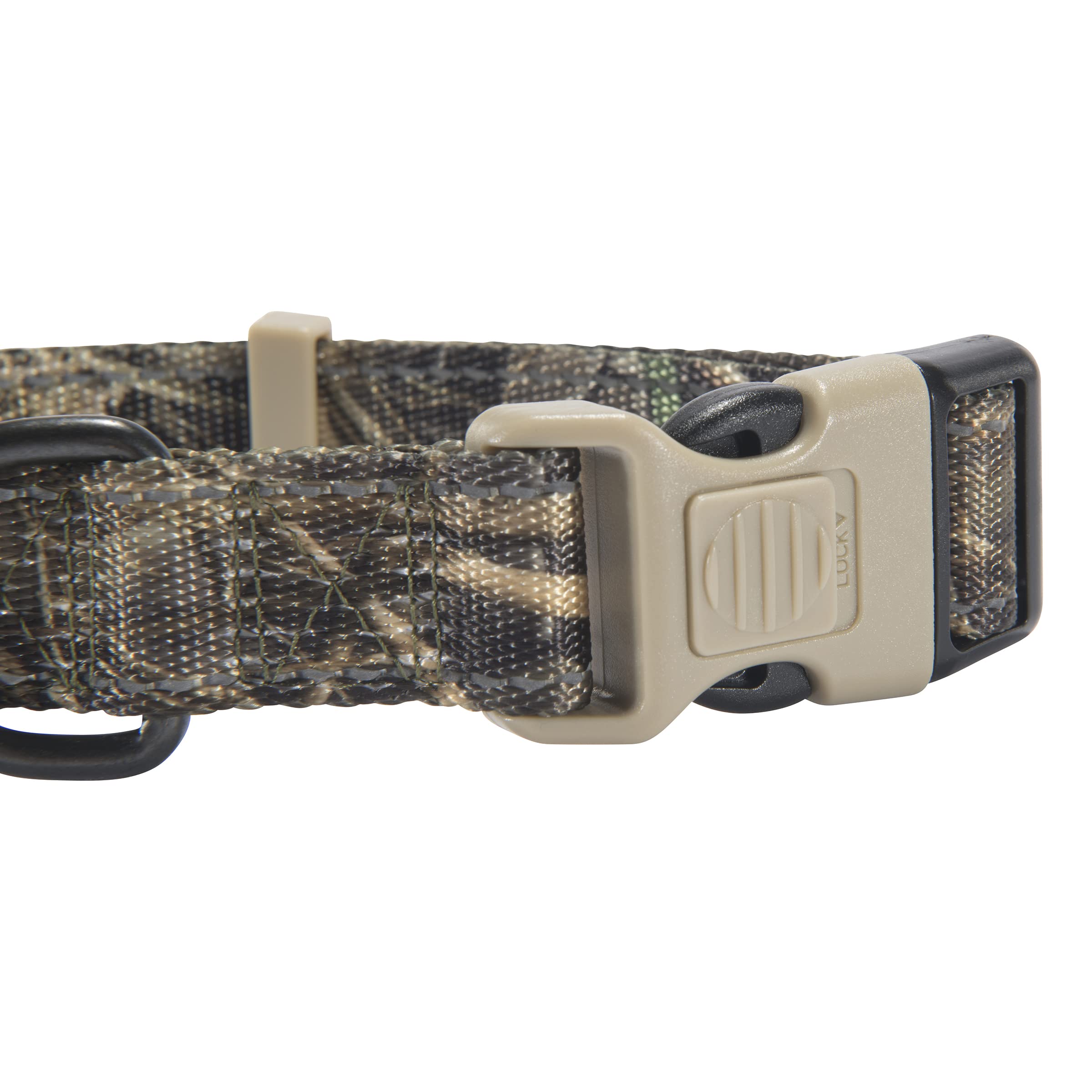 Browning Classic Preformance Webbing Pet Collar, Fully Adjustable, Available In Solid Colors And Camo Patterns, Realtree Max-7,