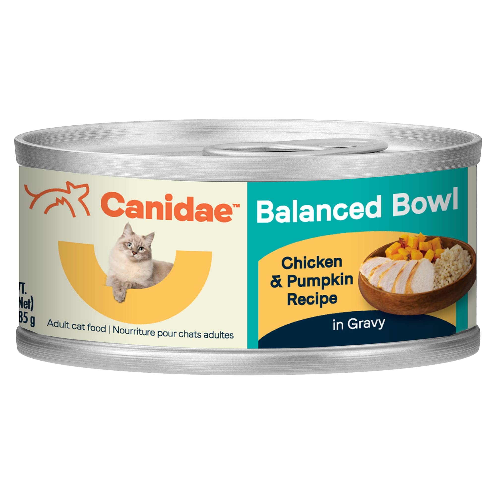 Canidae Balanced Bowl Wet Cat Food, Chicken & Pumpkin Recipe, 3 oz. (Case of 24)