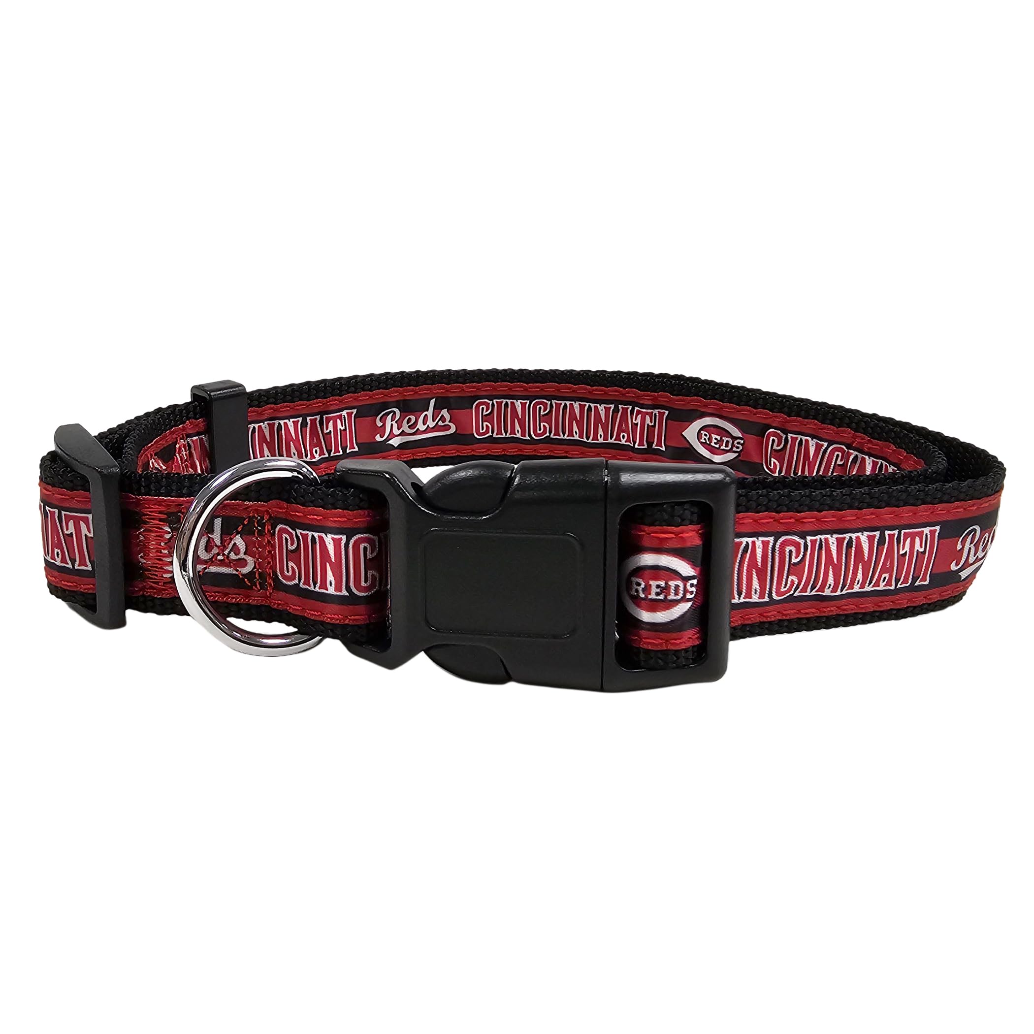 Pets First Mlb Pet Collar Cincinnati Reds Dog Collar, X-Large Baseball Team Collar For Dogs & Cats. A Shiny & Colorful Dog & Cat