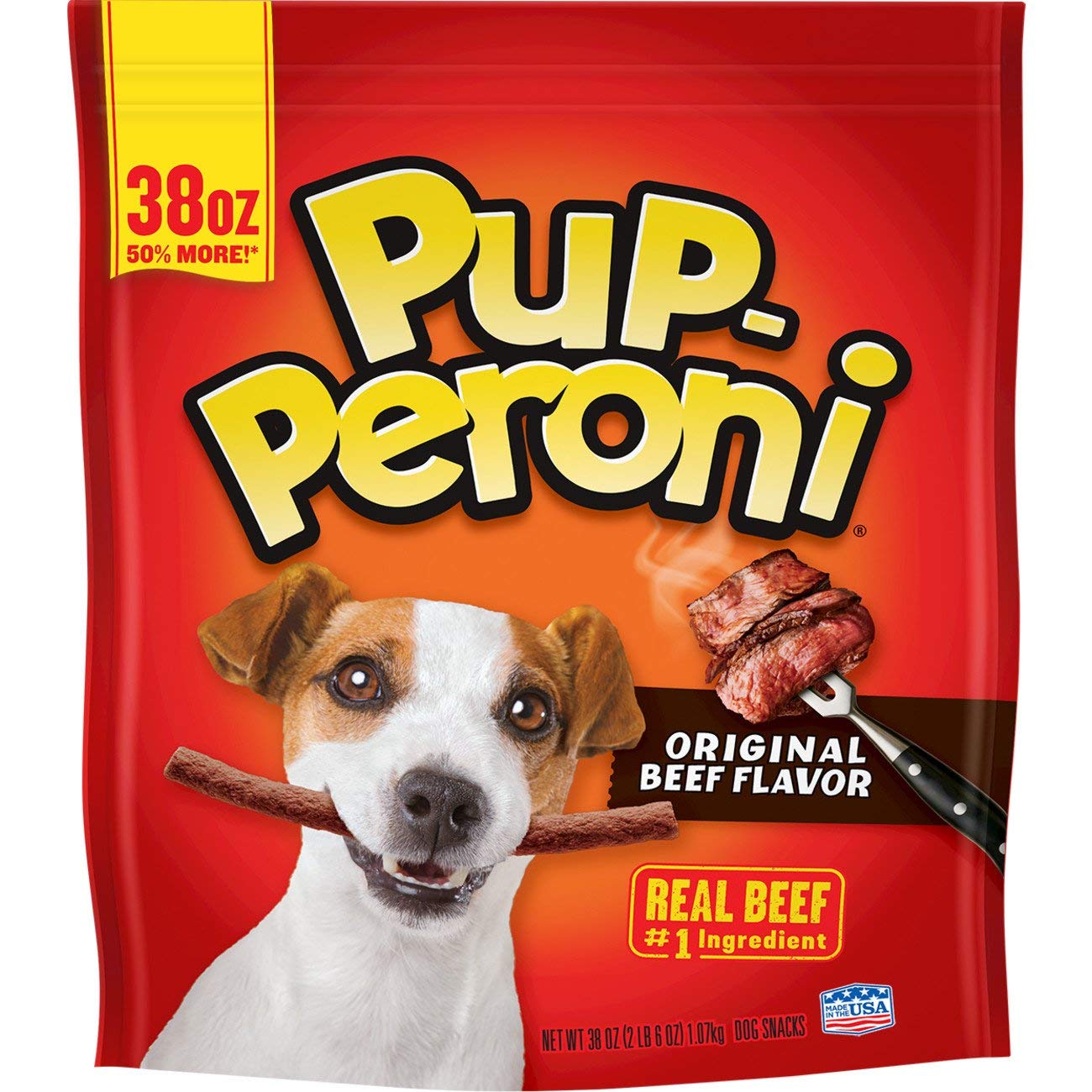 Pup-Peroni Dog Treats, Original Beef Flavor, 38 Ounce, Made with Real Beef