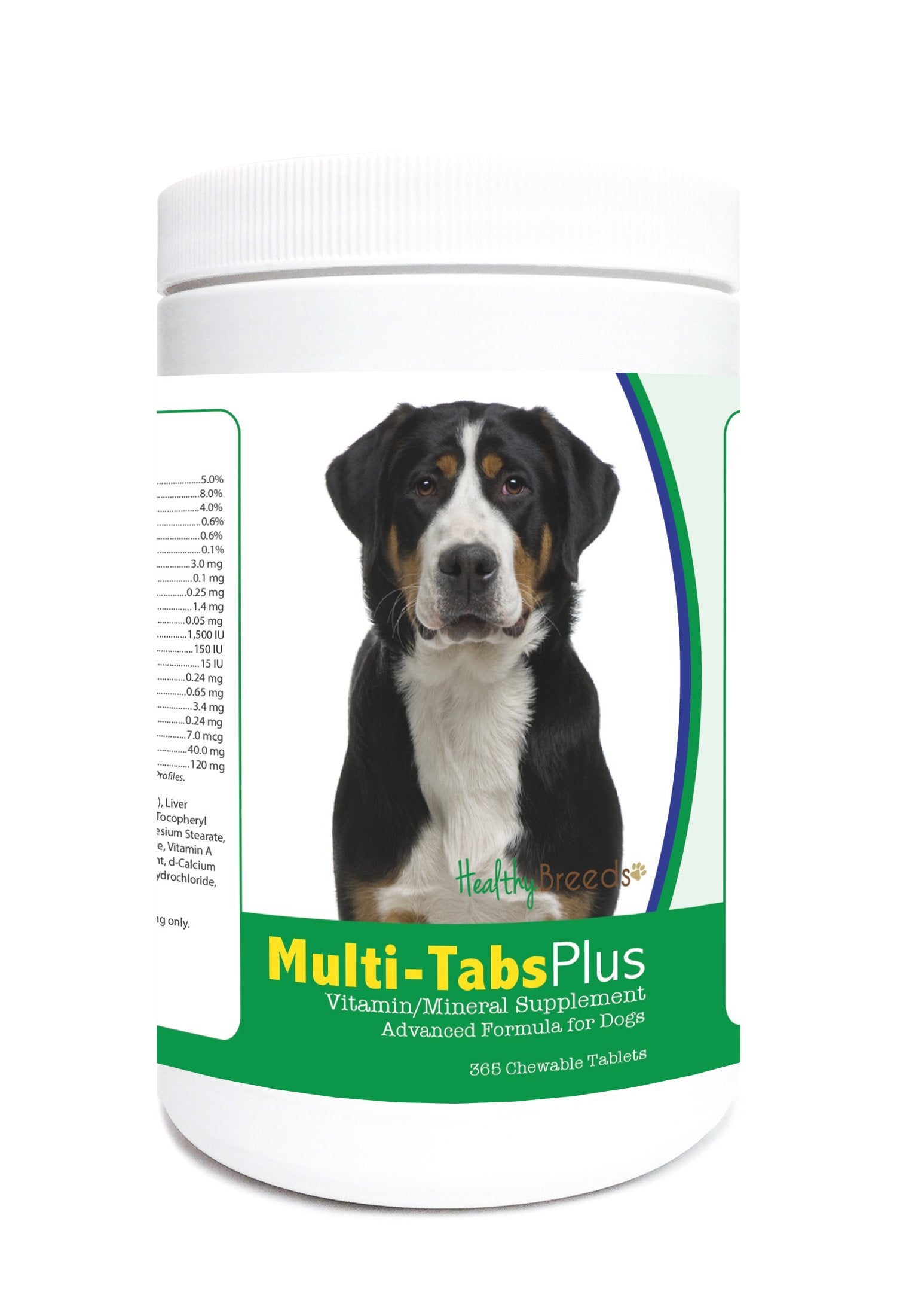 Healthy Breeds Greater Swiss Mountain Dog Multi-Tabs Plus Chewable Tablets 365 Count
