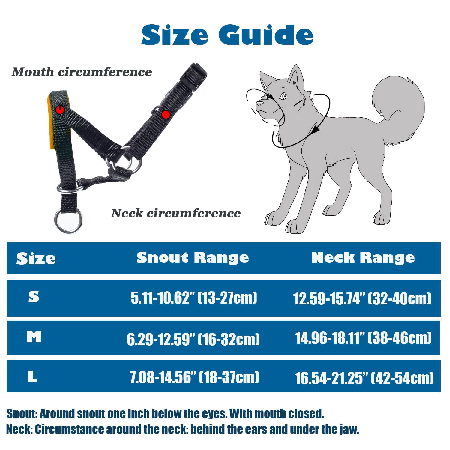 wintchuk Dog Head Collar with Soft Fabric, Head Harness Stops Dog Pulling, Head Leash for Small Medium Large Dogs Walking (M,Ora