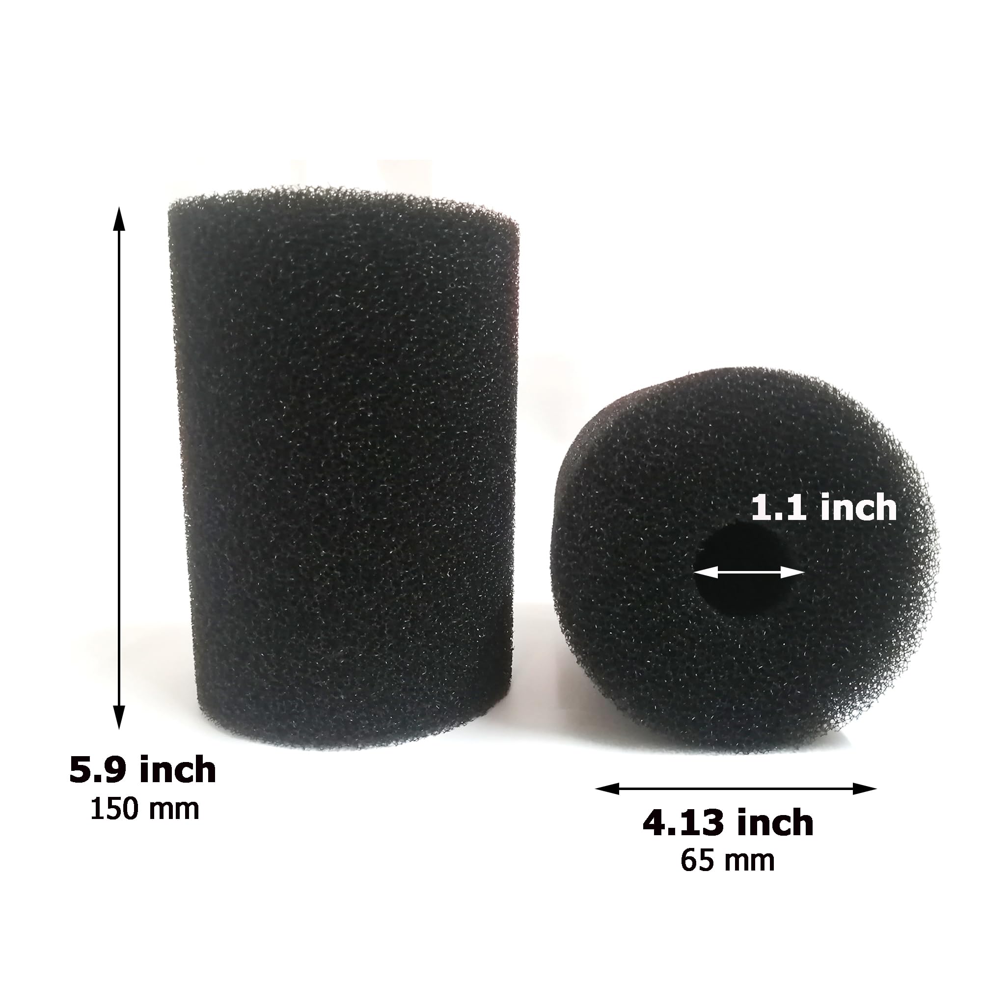 Qzbhct 3 Pack Foam Filter Sponges For Canister Filters For Aquaclear 70/110 Filters X-Large Overflow Filter Box Intake Round Pre