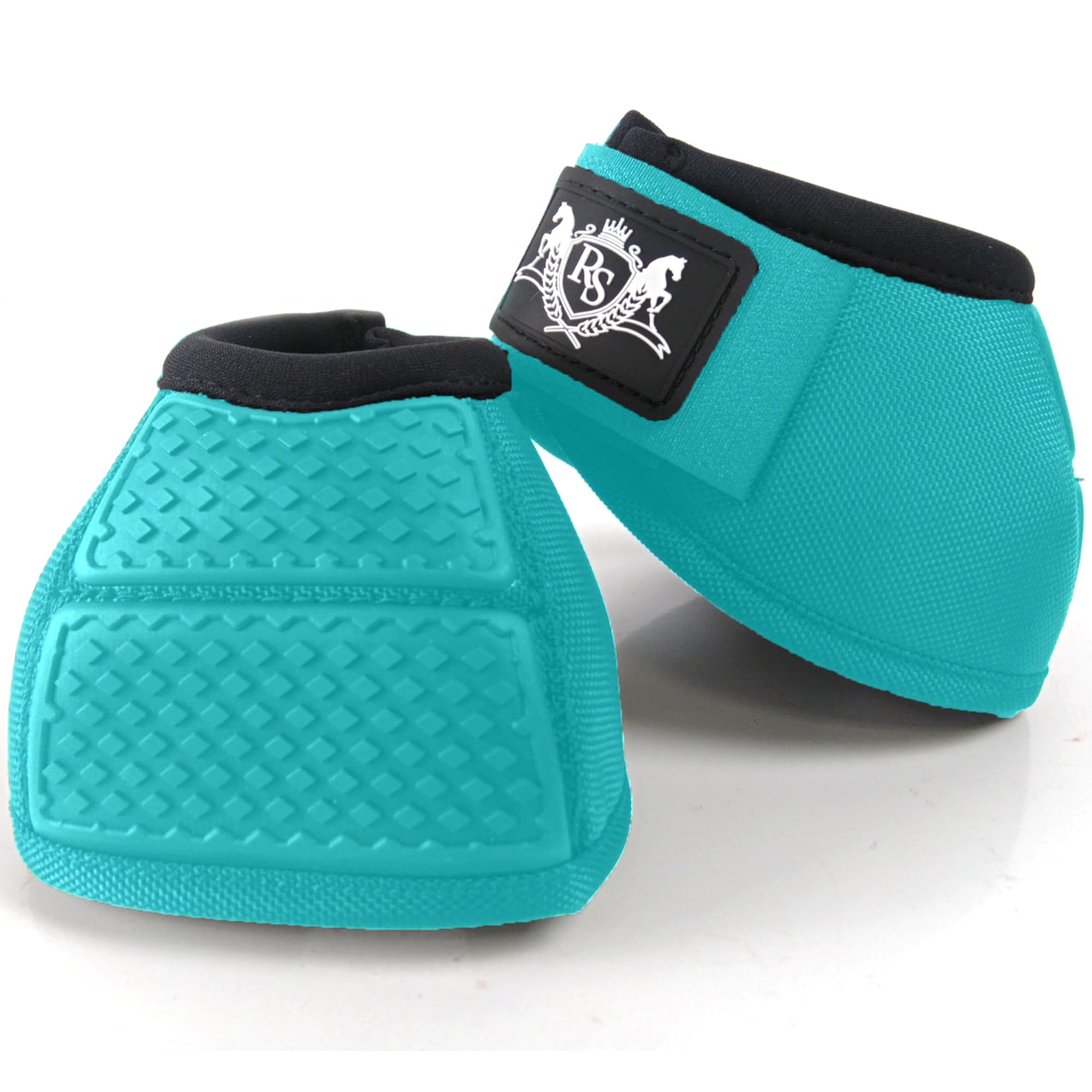 Rs Premium Horses Horse Bell Boots (Turquoise, Large)