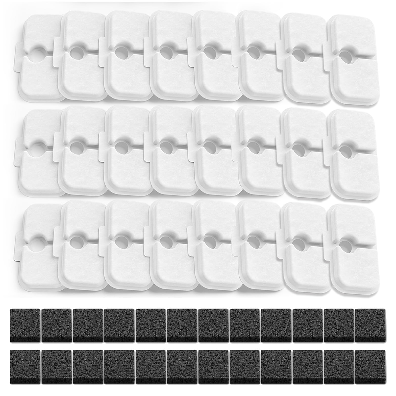 48-Pack Cat Water Fountain Filter Repalcement,For PETLIBRO Dockstream Cat Water Fountain PLWF005/PLWF115/PLWF105, Pet libroTripl